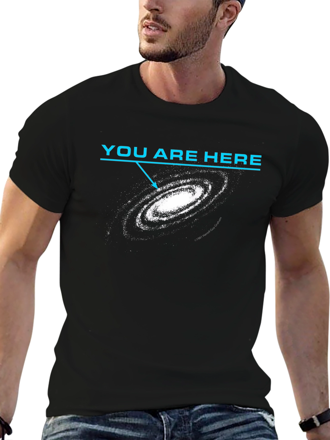 You Are Here Galaxy Graphic T-Shirt