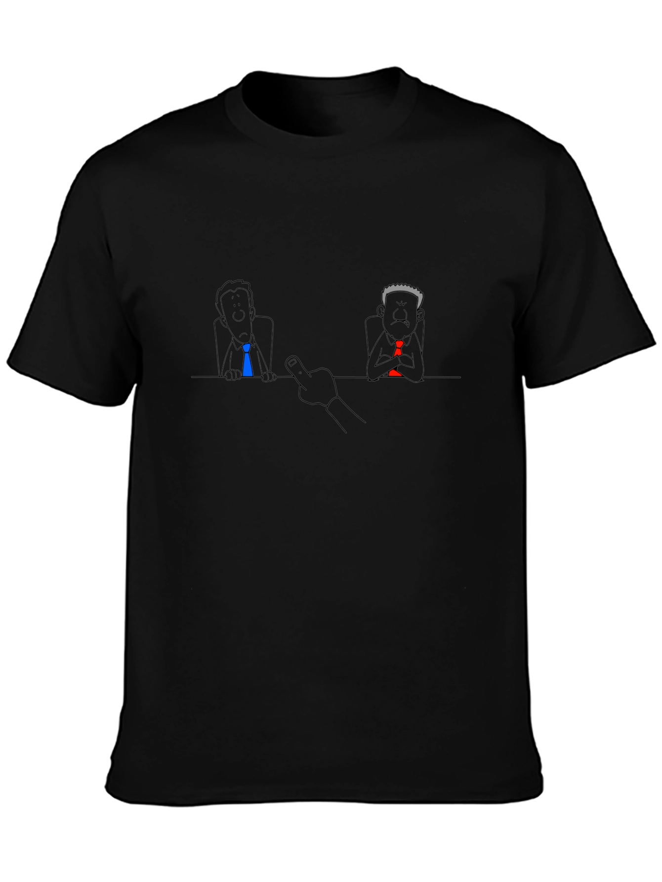 Funny Middle Finger Boss Meeting T-Shirt