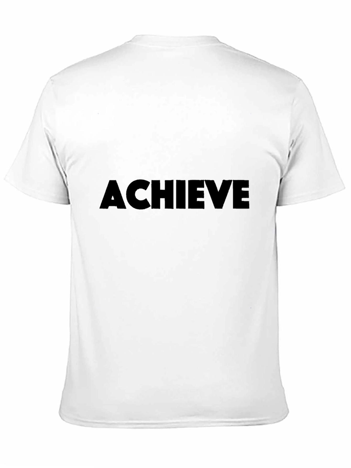 Achieve Black T-Shirt: Motivation & Style
