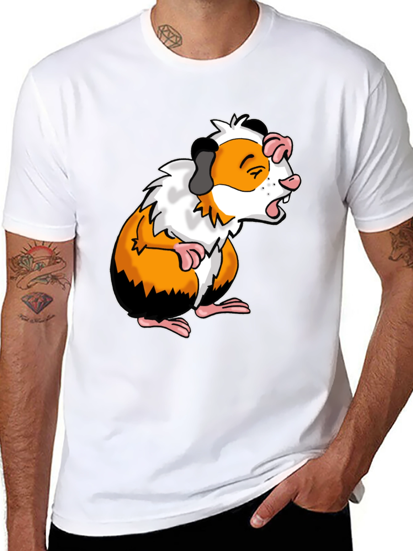 Guinea Pig Graphic Tee - Funny Animal Shirt