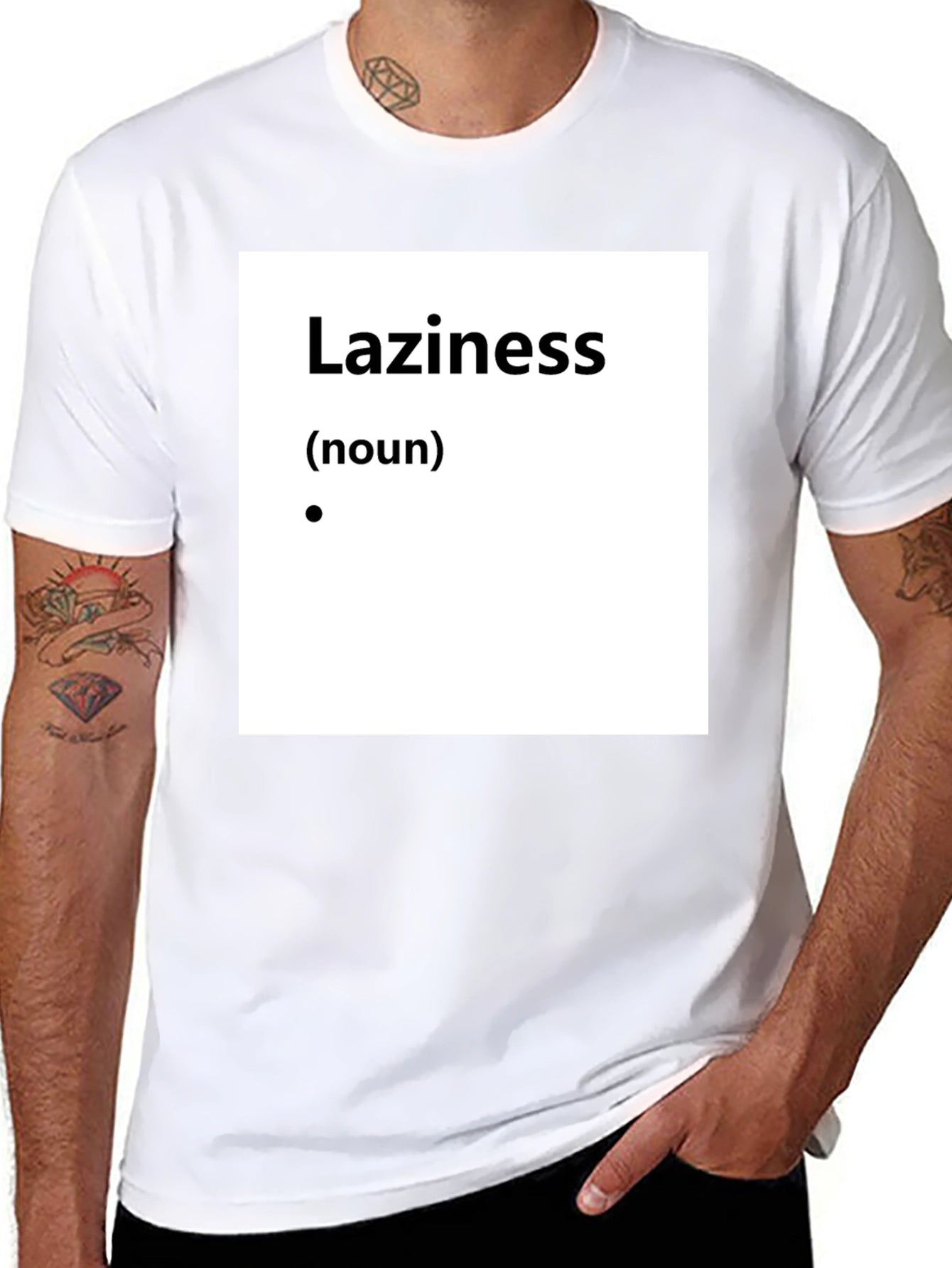 Laziness Definition T-Shirt - Funny Slogan Tee