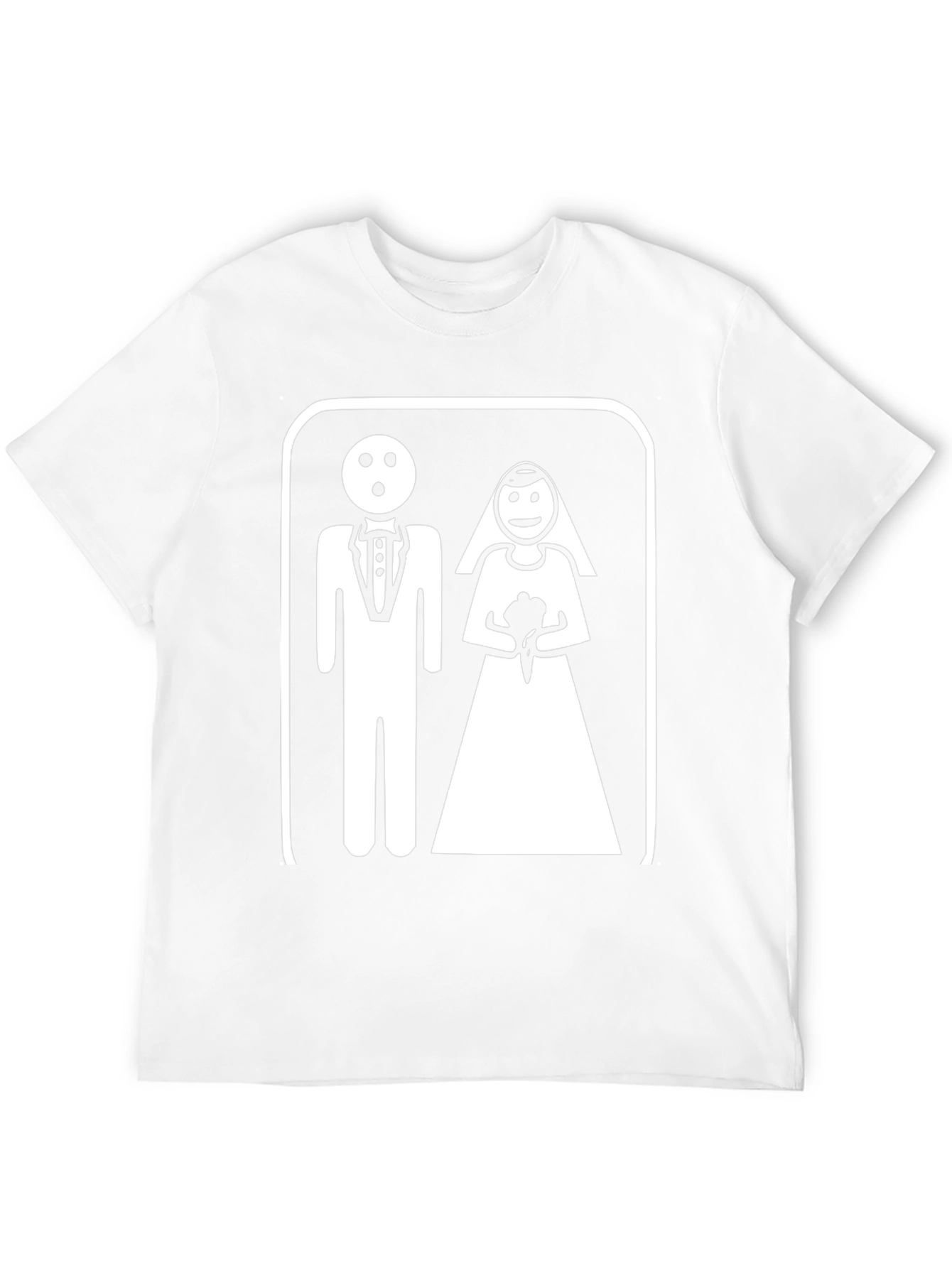 Funny Wedding T-Shirt - Bride & Groom Pictogram