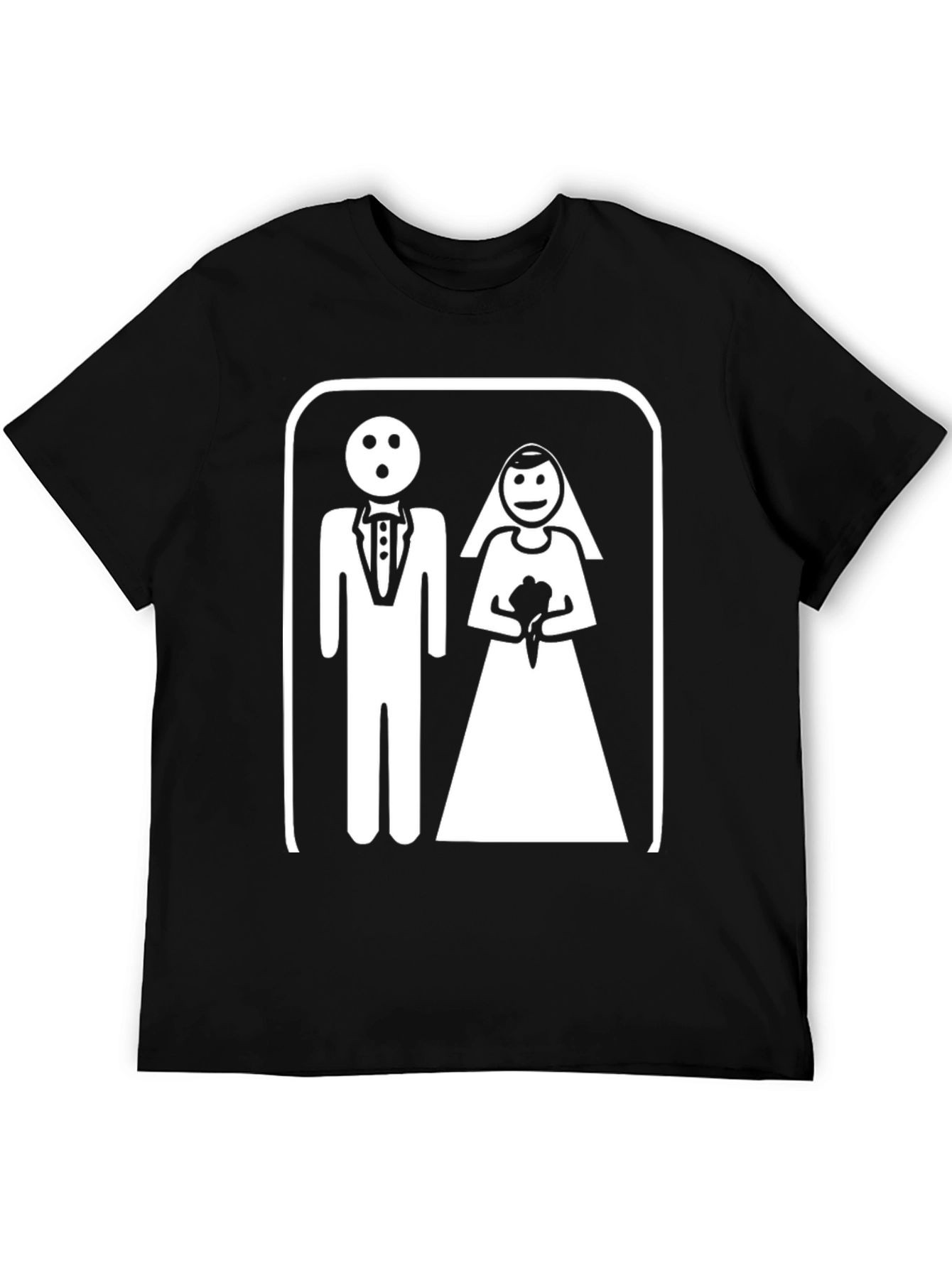 Funny Wedding T-Shirt - Bride & Groom Pictogram