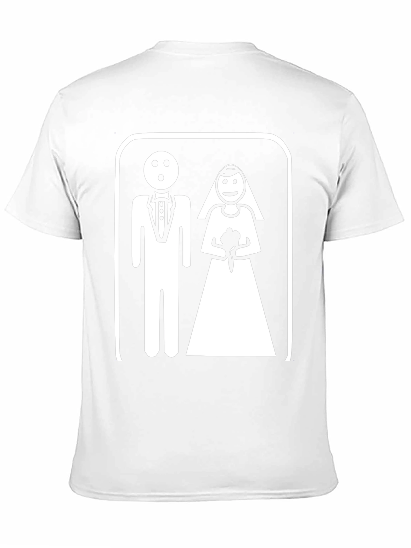 Funny Wedding T-Shirt - Bride & Groom Pictogram