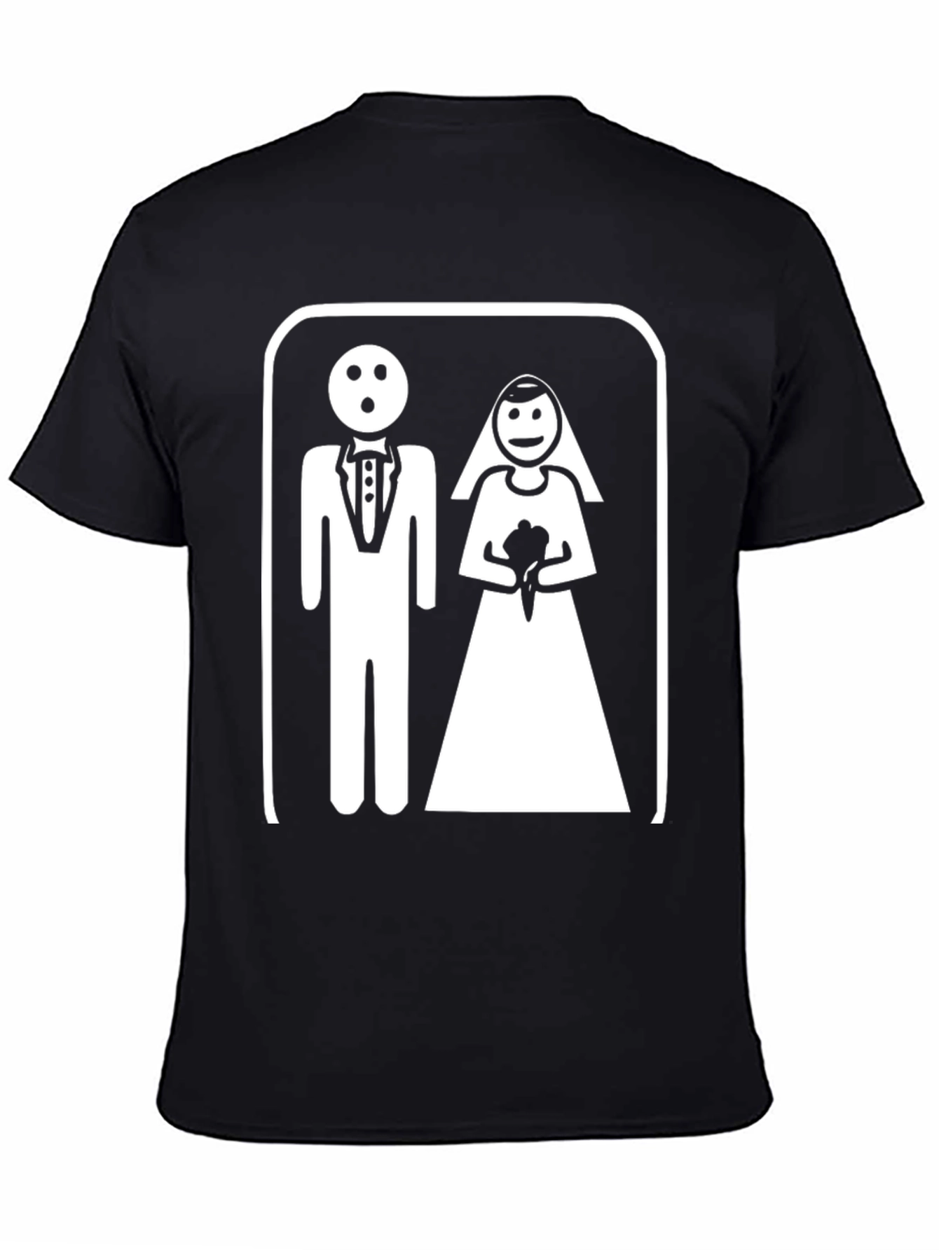 Funny Wedding T-Shirt - Bride & Groom Pictogram