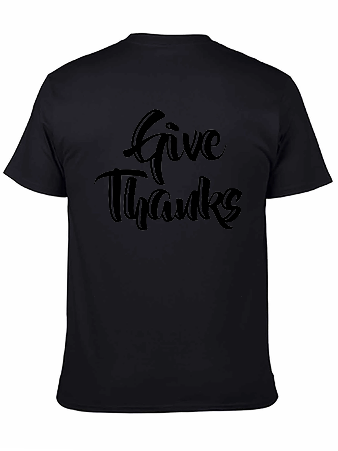 Give Thanks Black T-Shirt