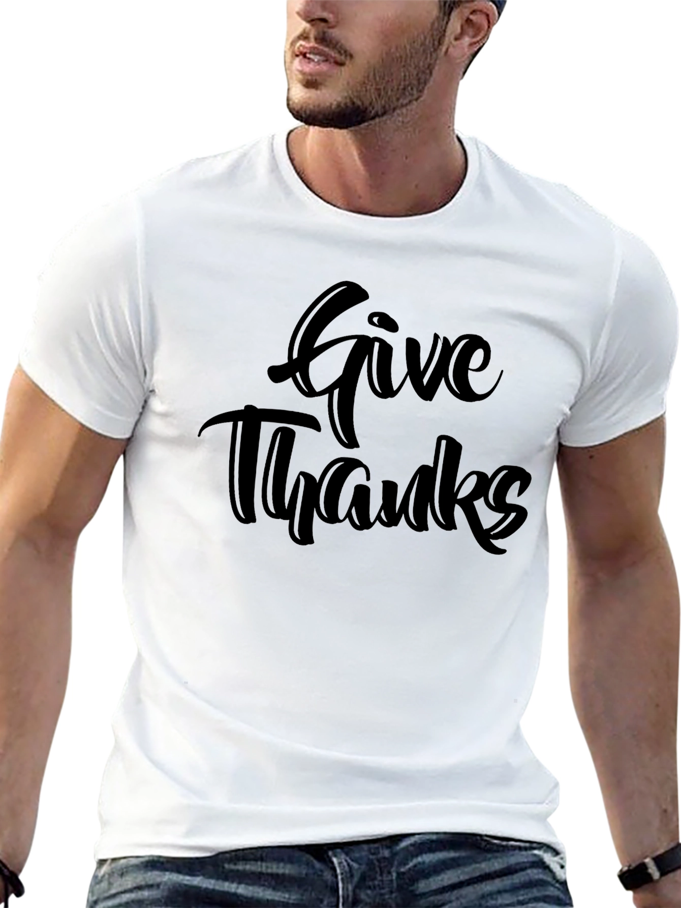 Give Thanks Black T-Shirt