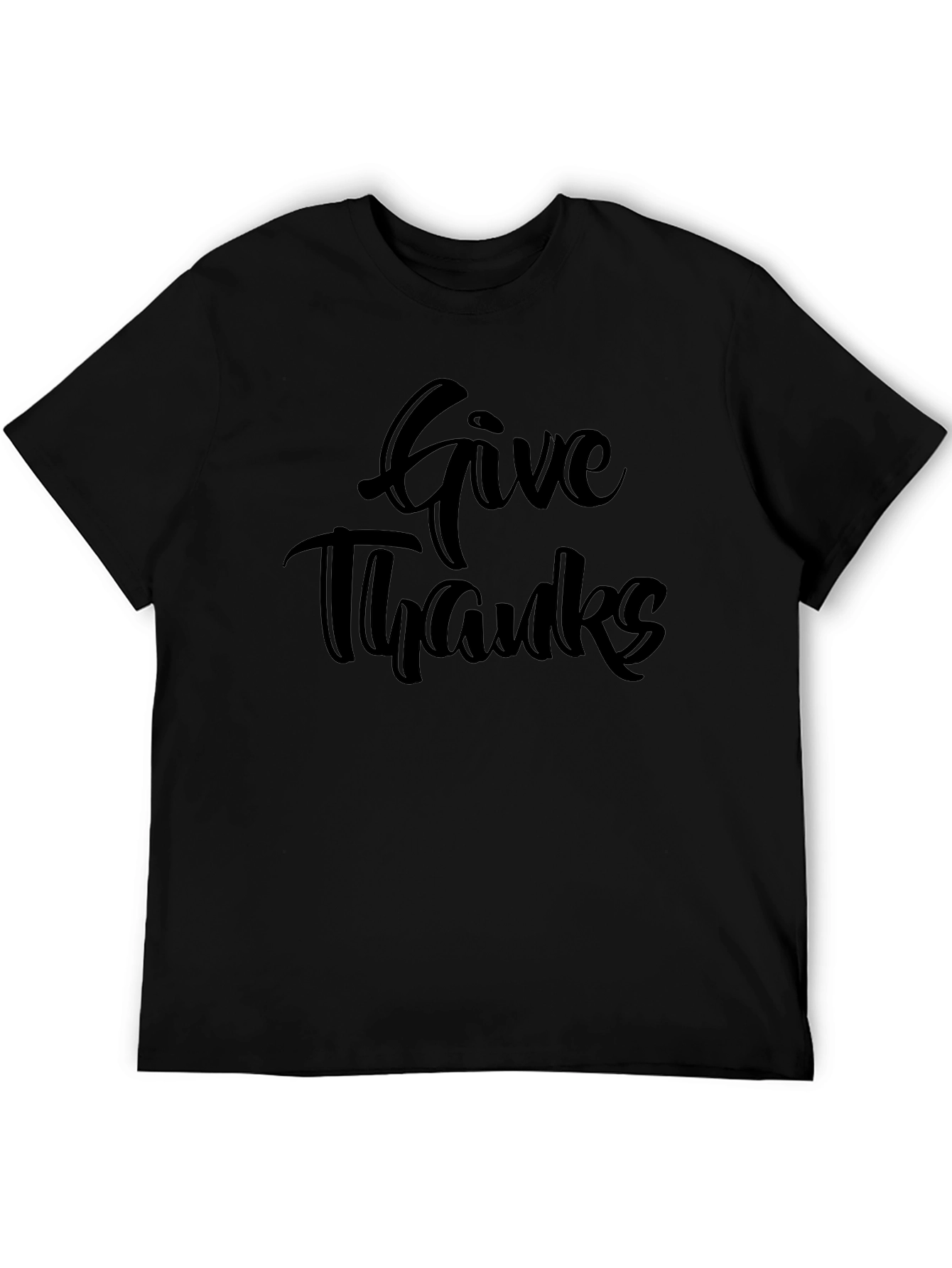 Give Thanks Black T-Shirt
