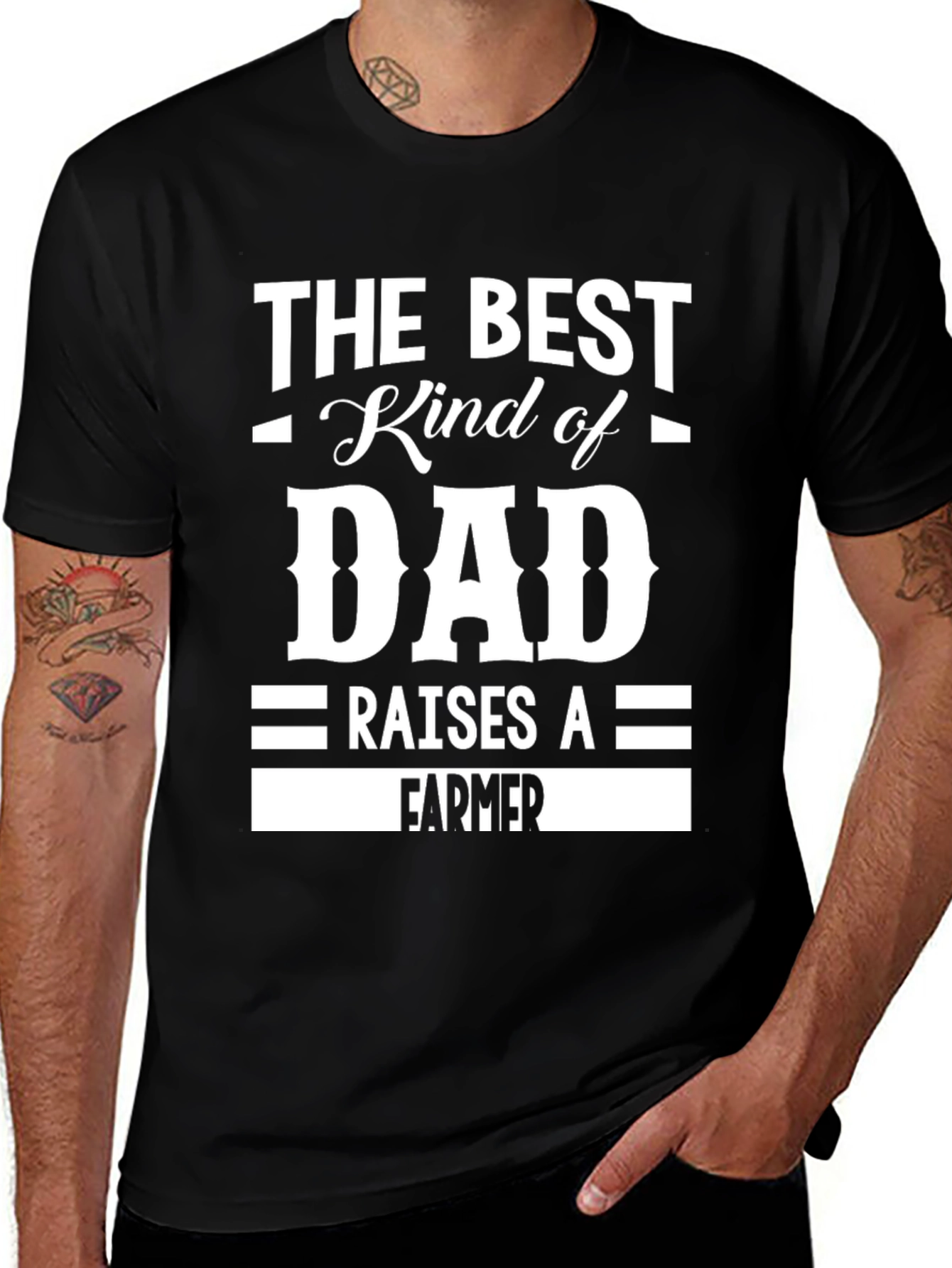 Best Kind of Dad Raises a Farmer T-Shirt
