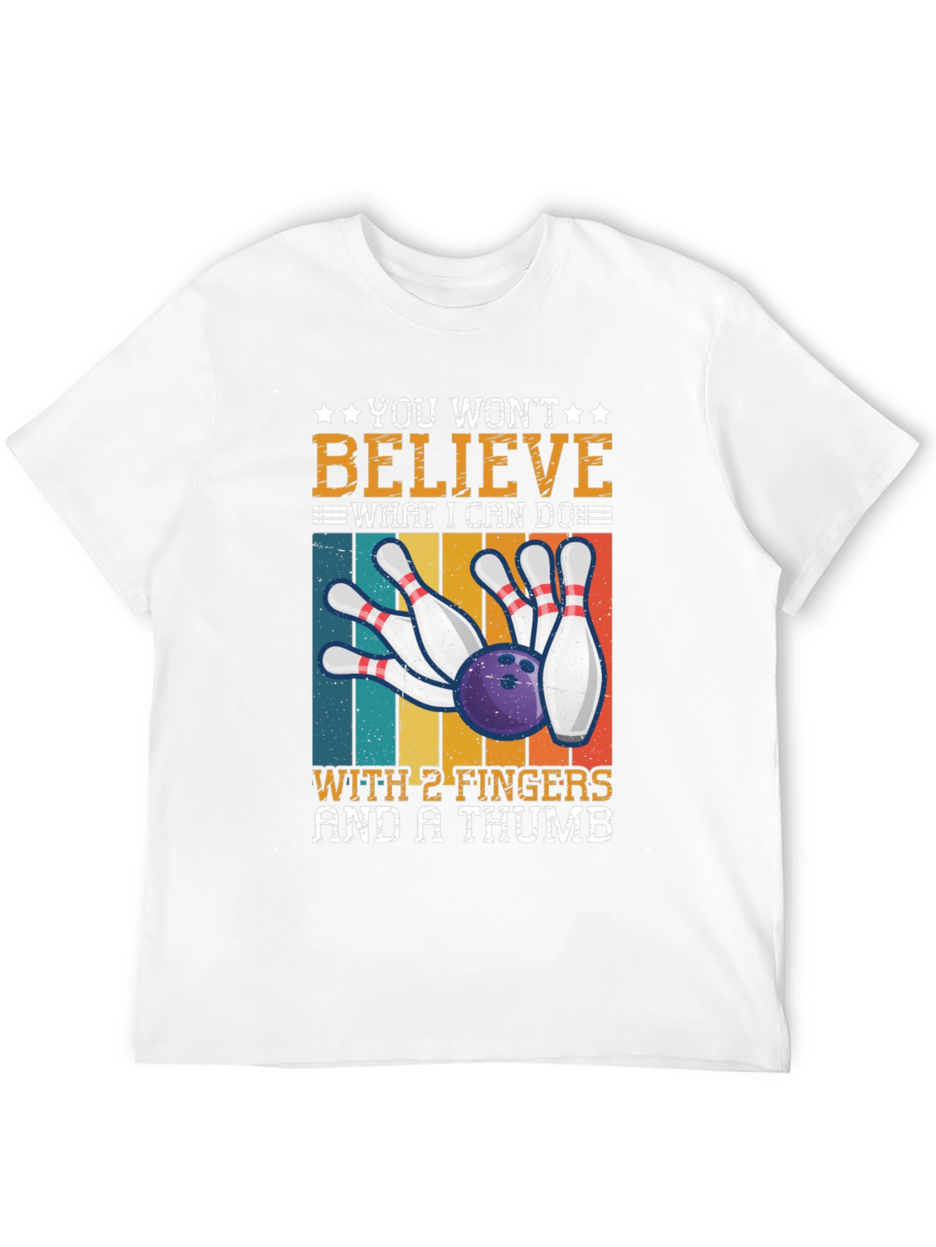 Bowling with 2 Fingers & A Thumb T-Shirt