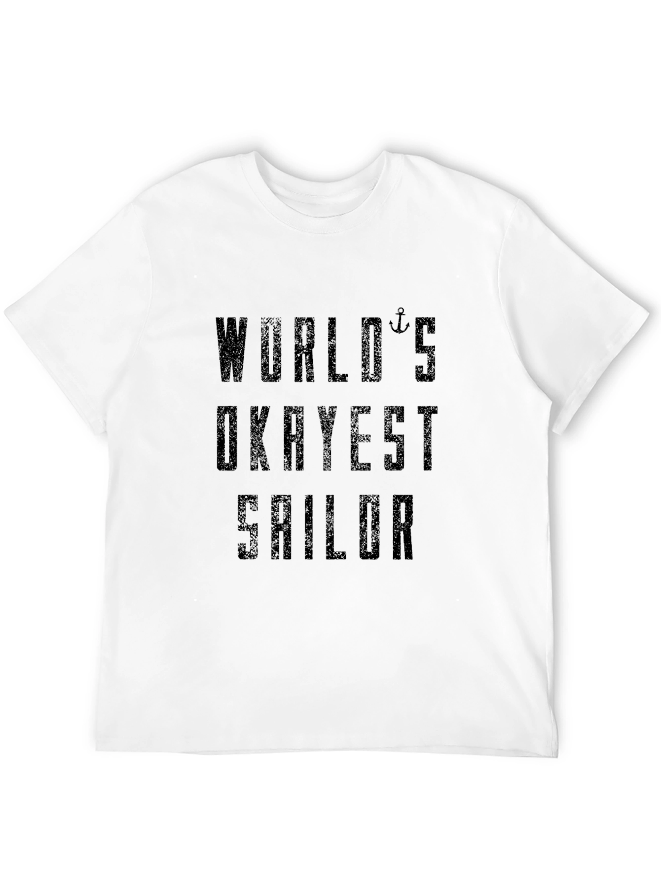 Worlds Okayest Sailor Black T-Shirt