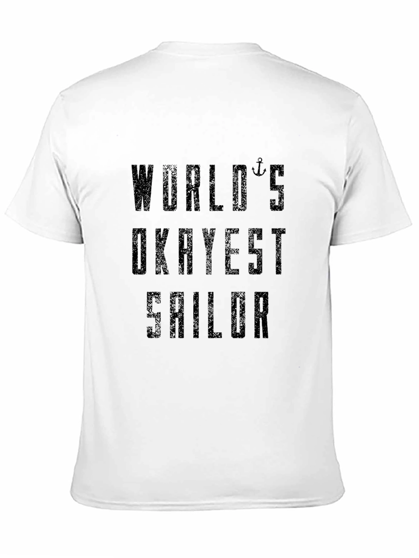 Worlds Okayest Sailor Black T-Shirt