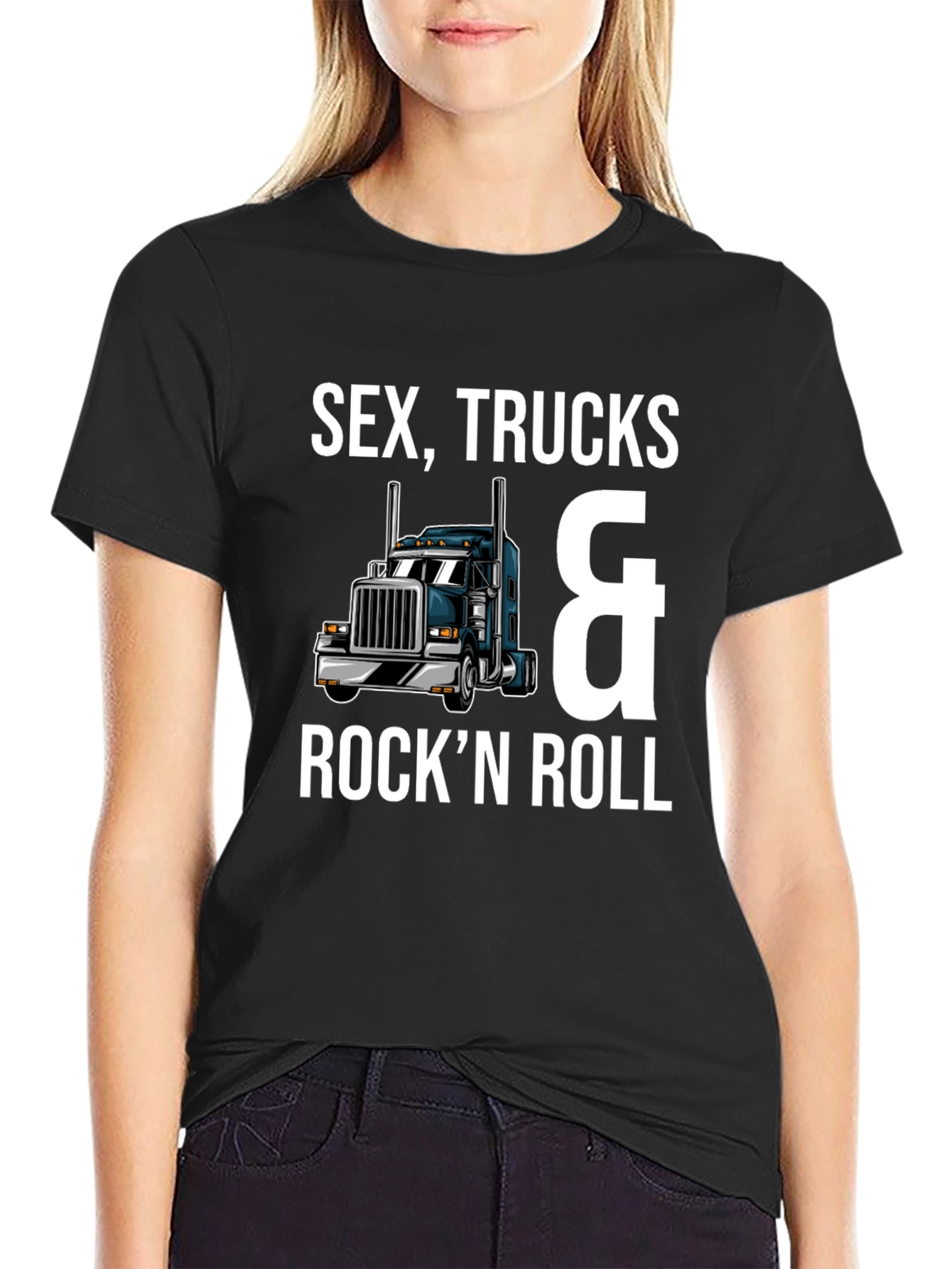 Sex Trucks & Rockn Roll Black T-Shirt
