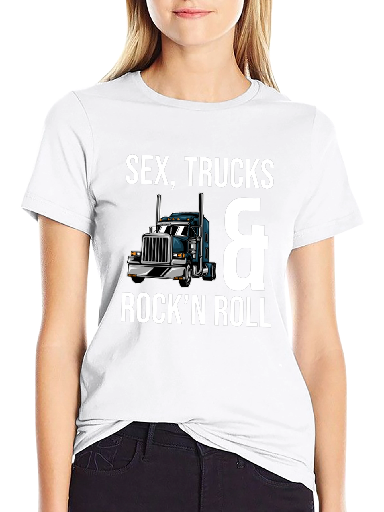 Sex Trucks & Rockn Roll Black T-Shirt