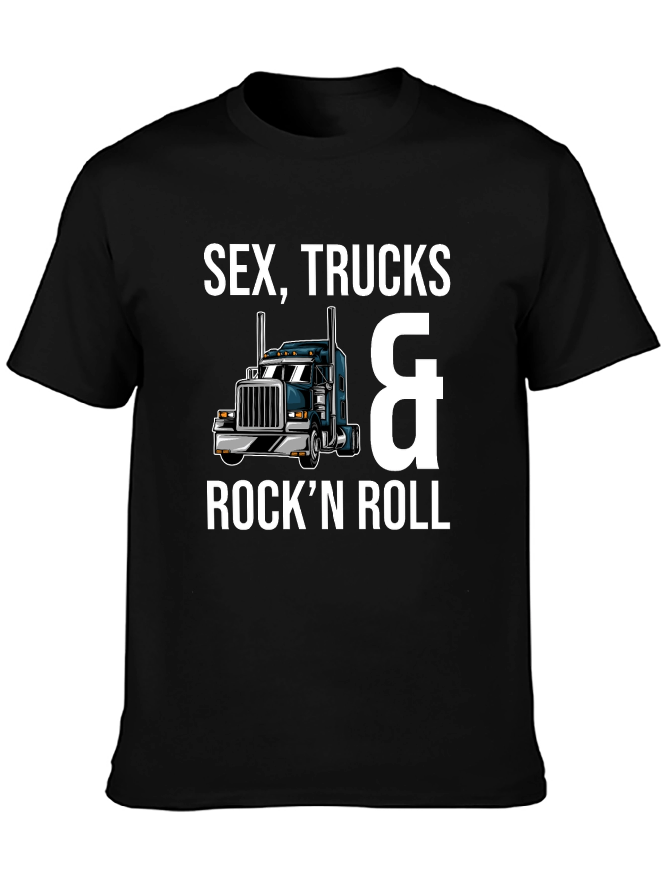 Sex Trucks & Rockn Roll Black T-Shirt