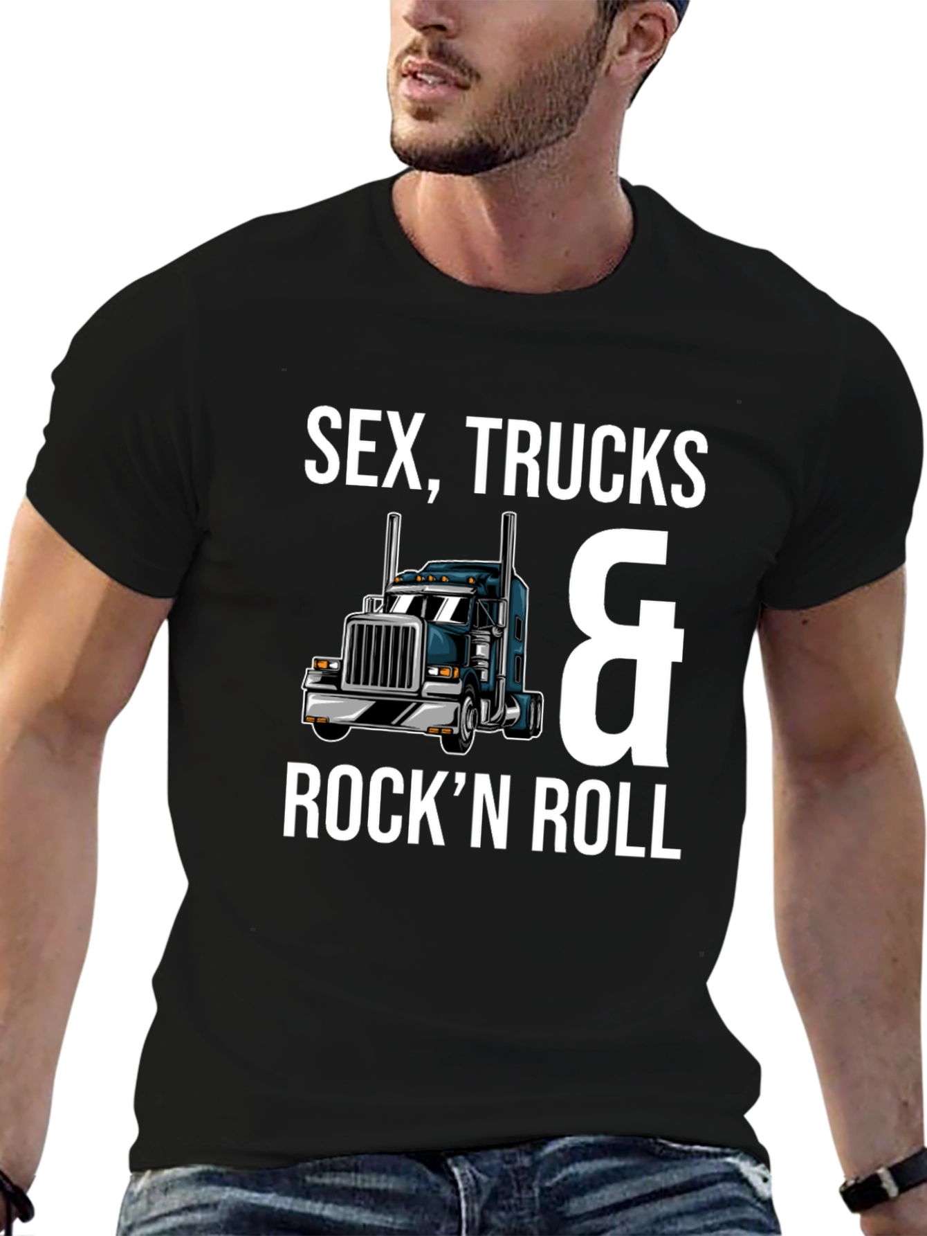 Sex Trucks & Rockn Roll Black T-Shirt