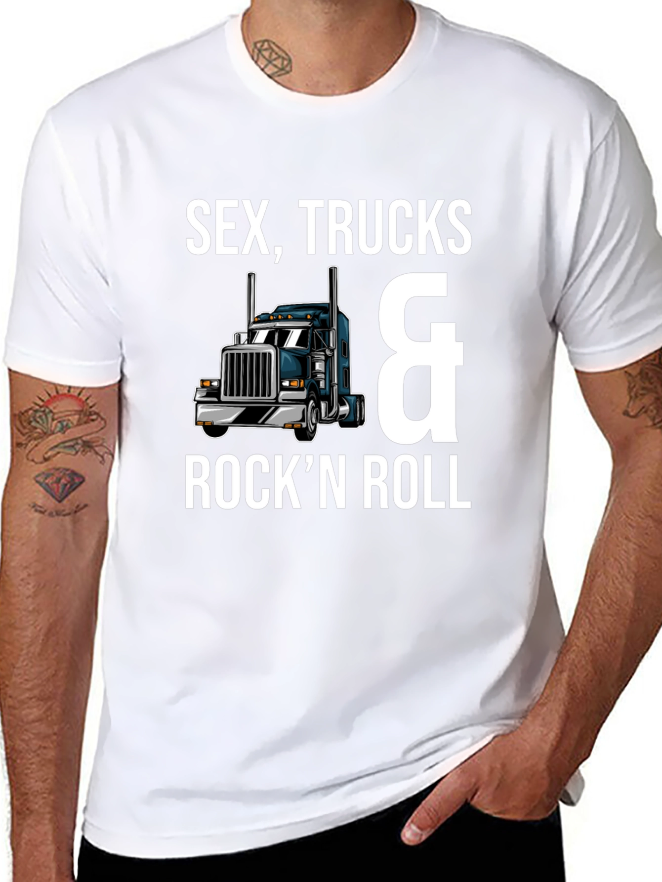 Sex Trucks & Rockn Roll Black T-Shirt