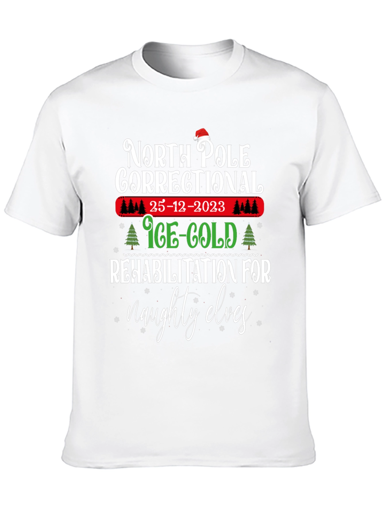 North Pole Correctional Christmas T-Shirt