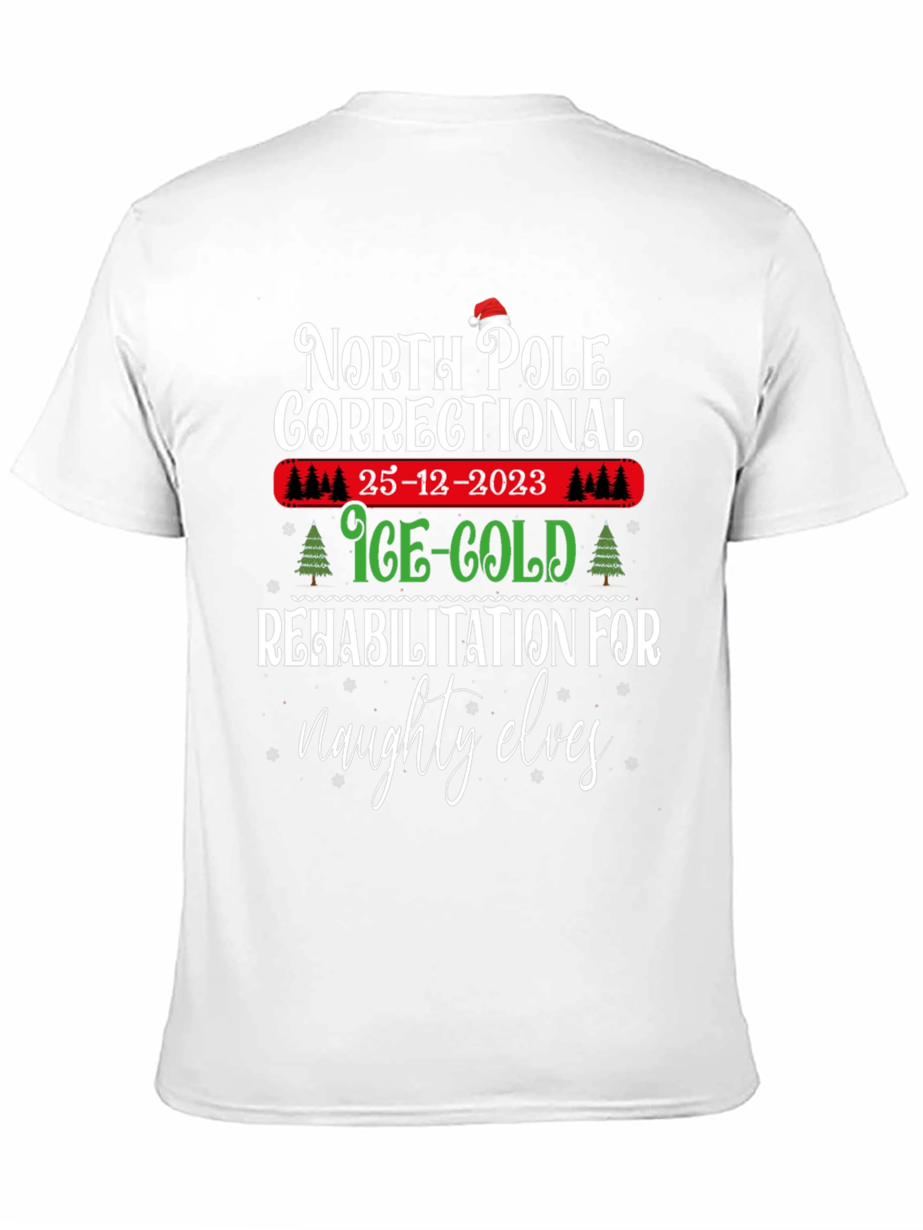 North Pole Correctional Christmas T-Shirt