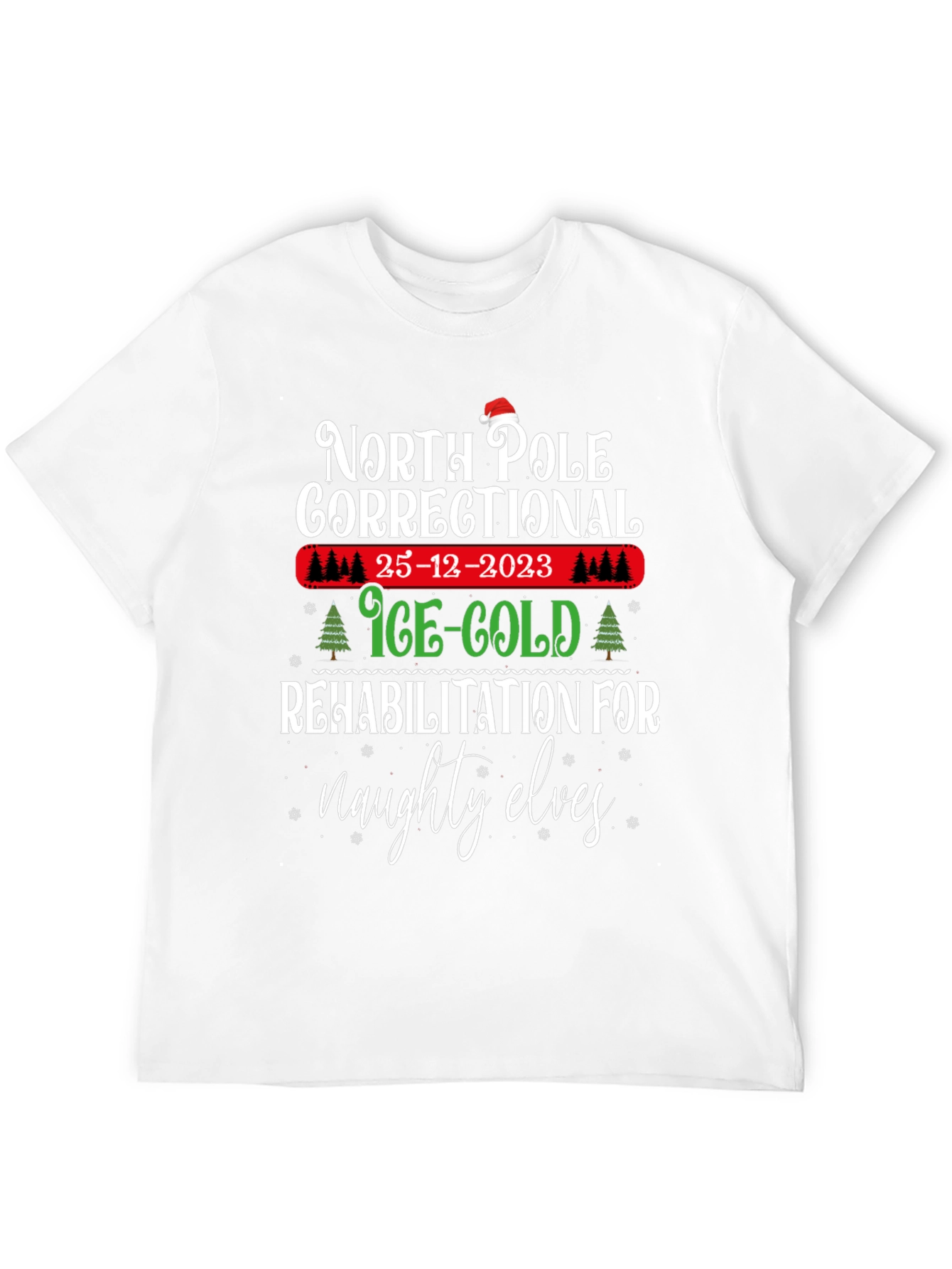 North Pole Correctional Christmas T-Shirt