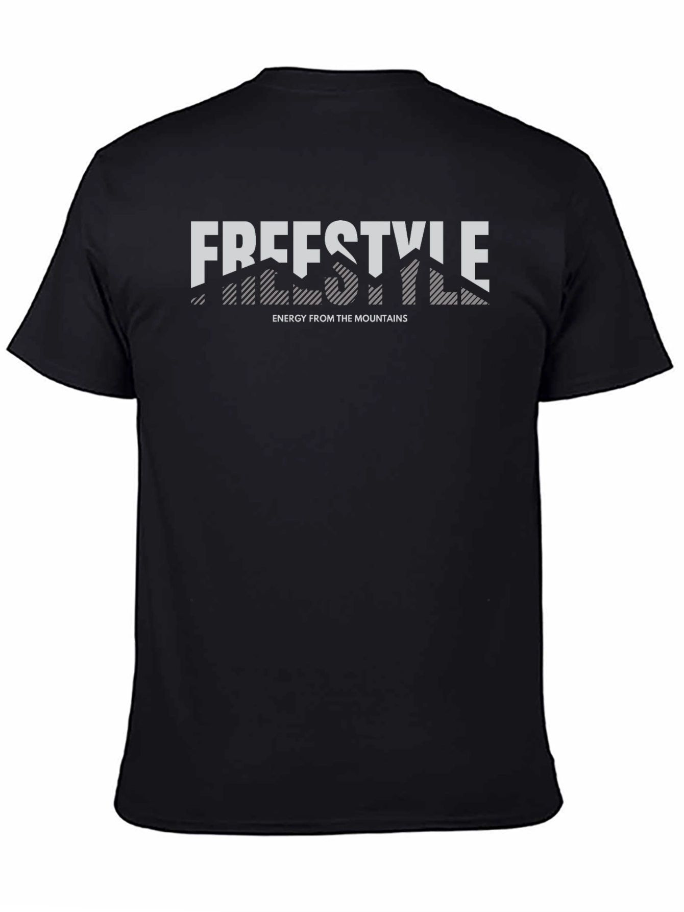 Freestyle Energy Mountains Graphic T-Shirt - Black