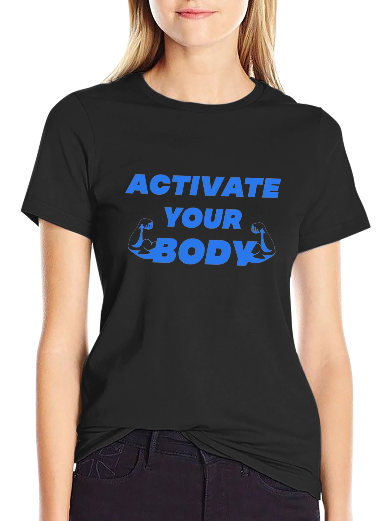 Activate Your Body Graphic Tee - Black