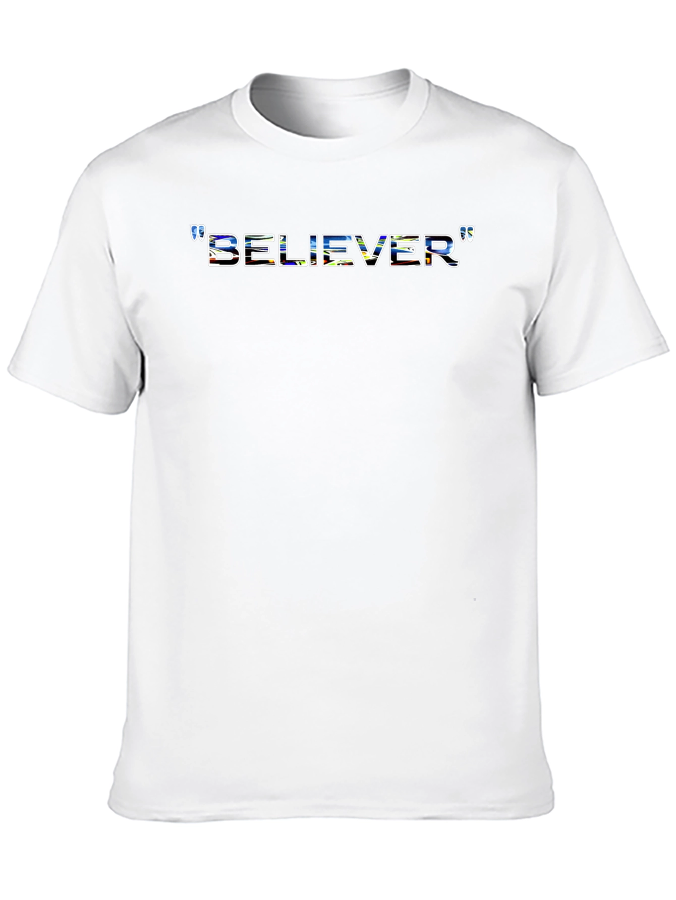 Believer Graphic Print Crew Neck T-Shirt