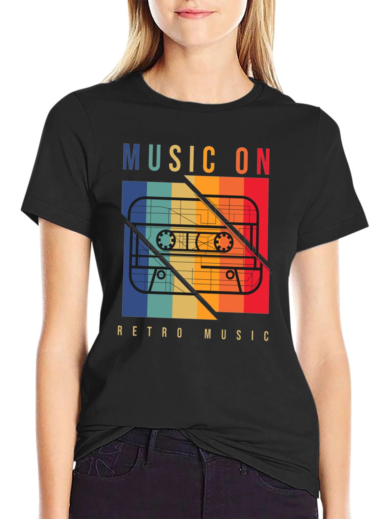 Retro Music On Cassette T-Shirt