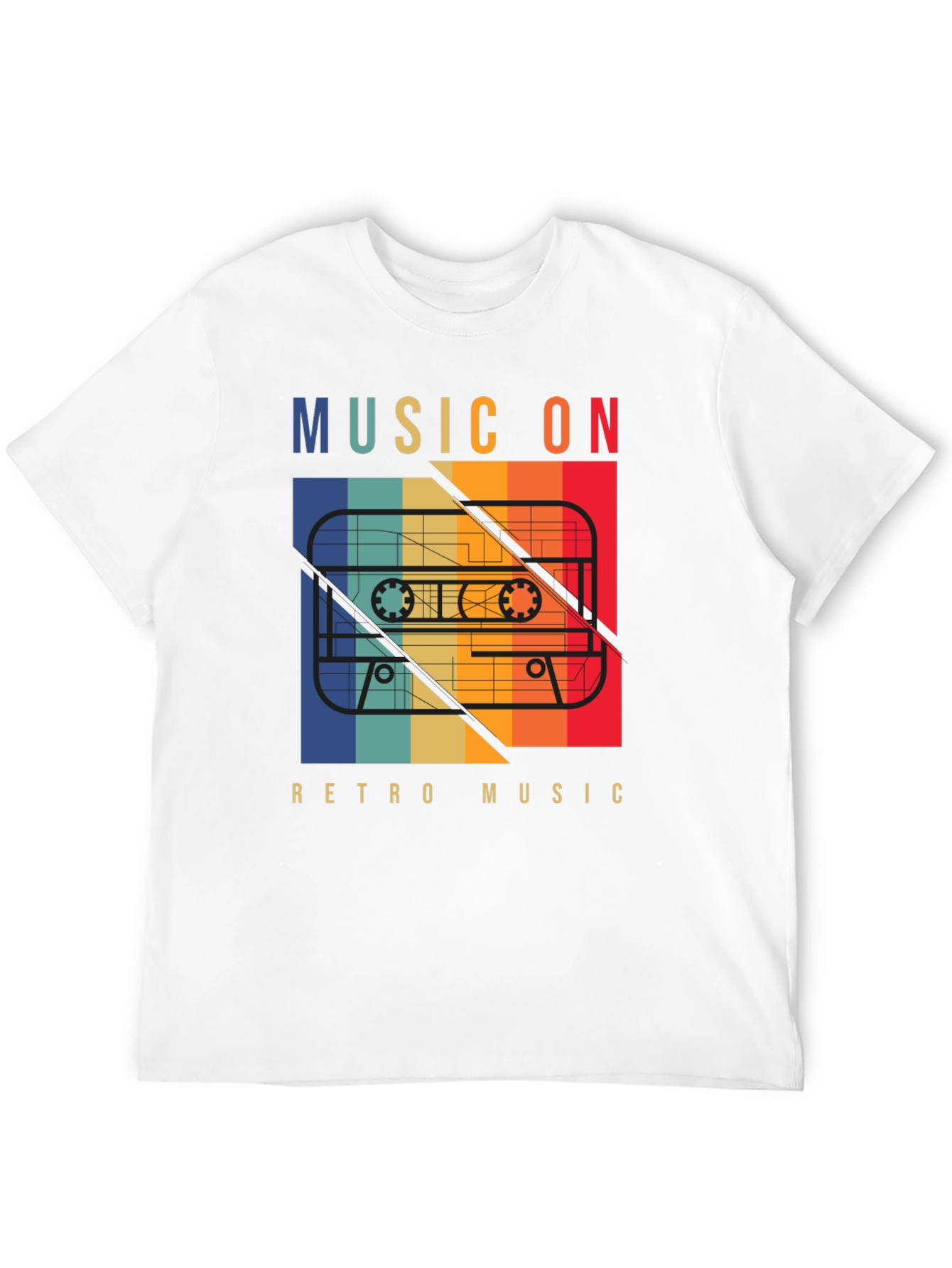 Retro Music On Cassette T-Shirt