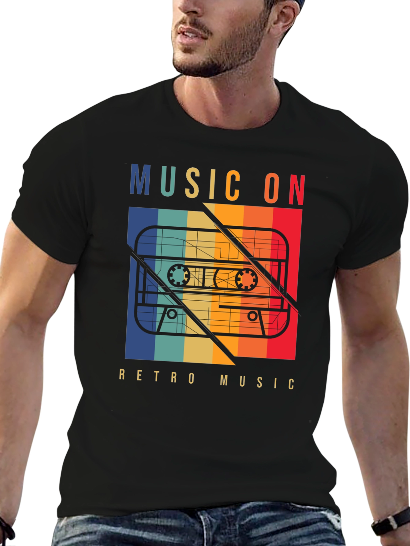 Retro Music On Cassette T-Shirt