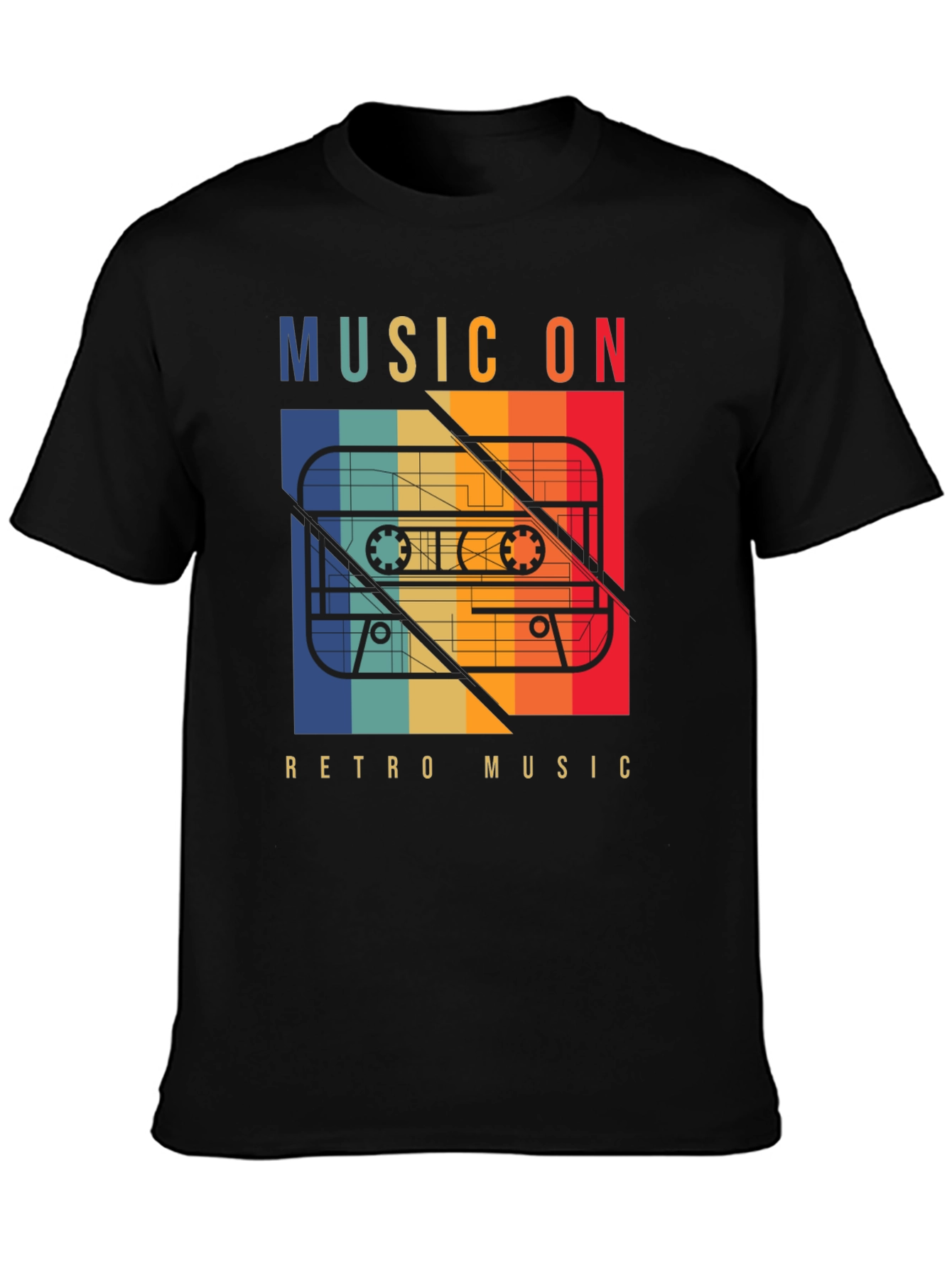 Retro Music On Cassette T-Shirt