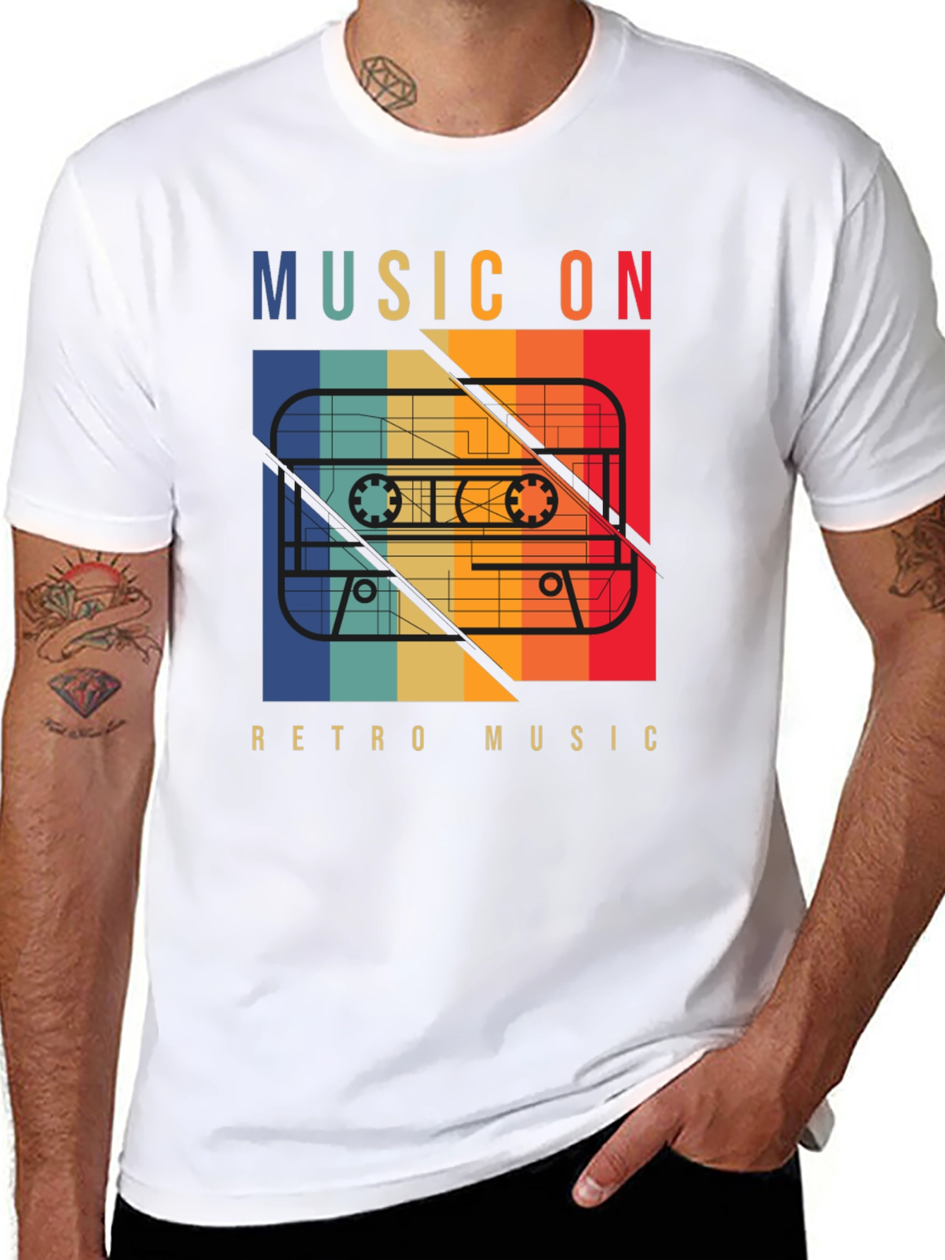 Retro Music On Cassette T-Shirt