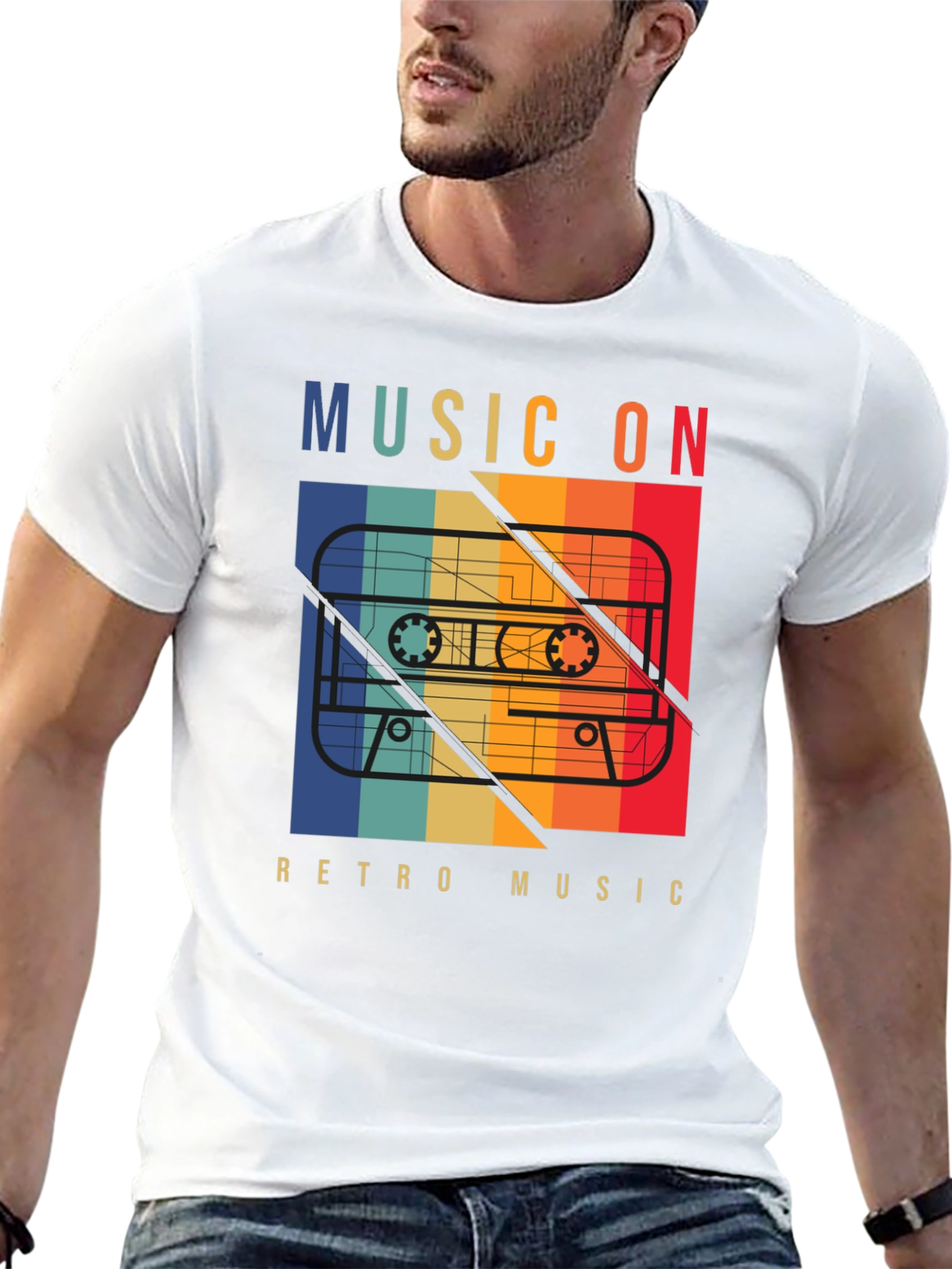 Retro Music On Cassette T-Shirt