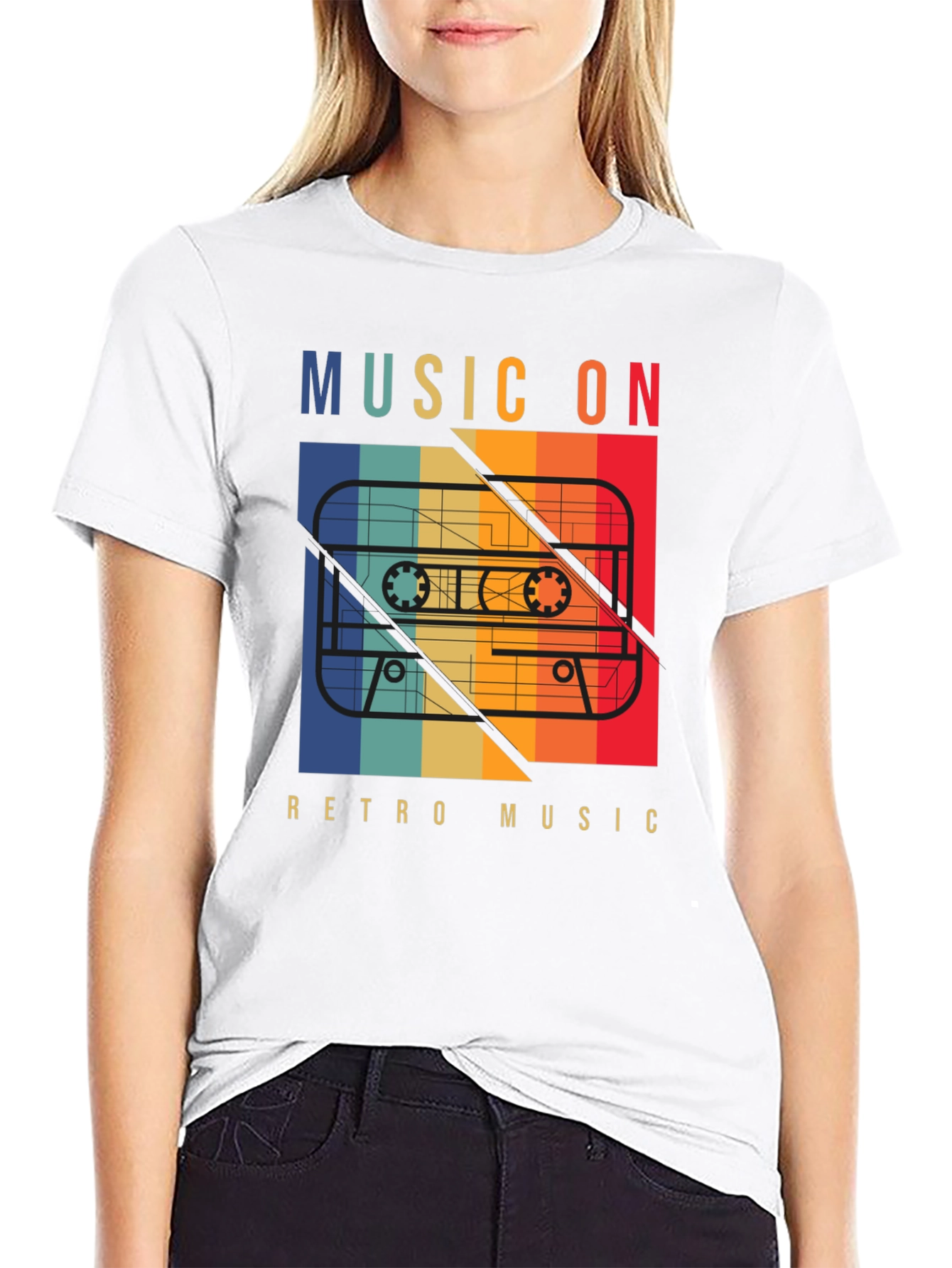 Retro Music On Cassette T-Shirt