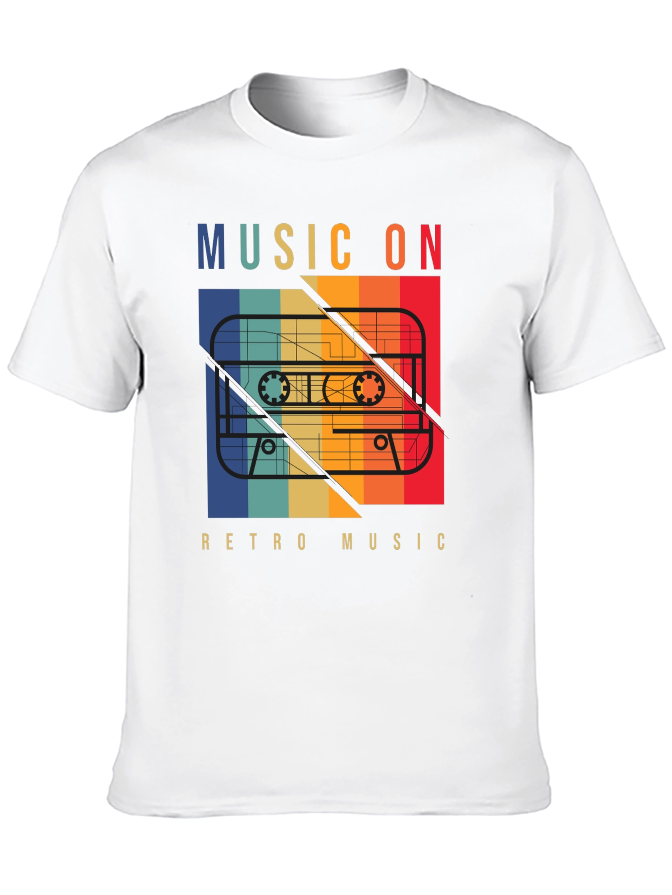 Retro Music On Cassette T-Shirt