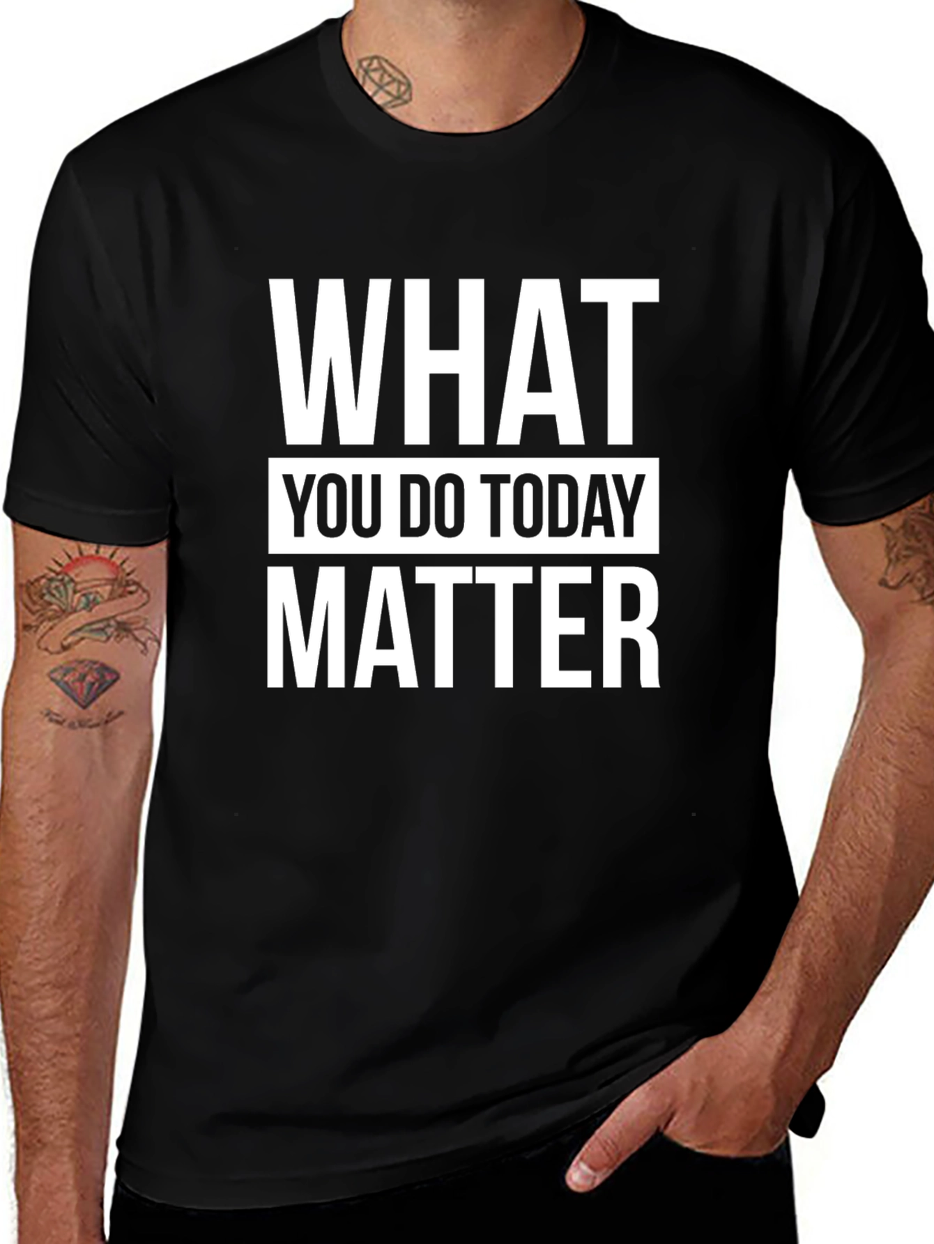 Motivational What You Do Today Matter Black T-Shirt