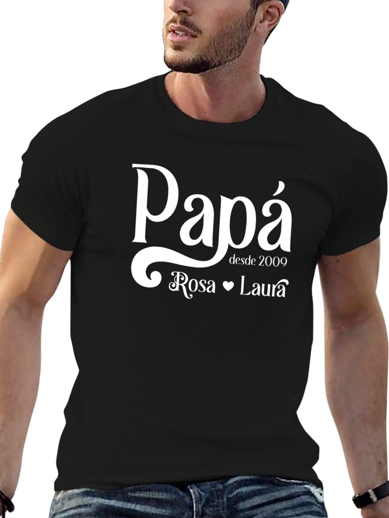 Personalized Papa T-Shirt - Custom Dad Gift