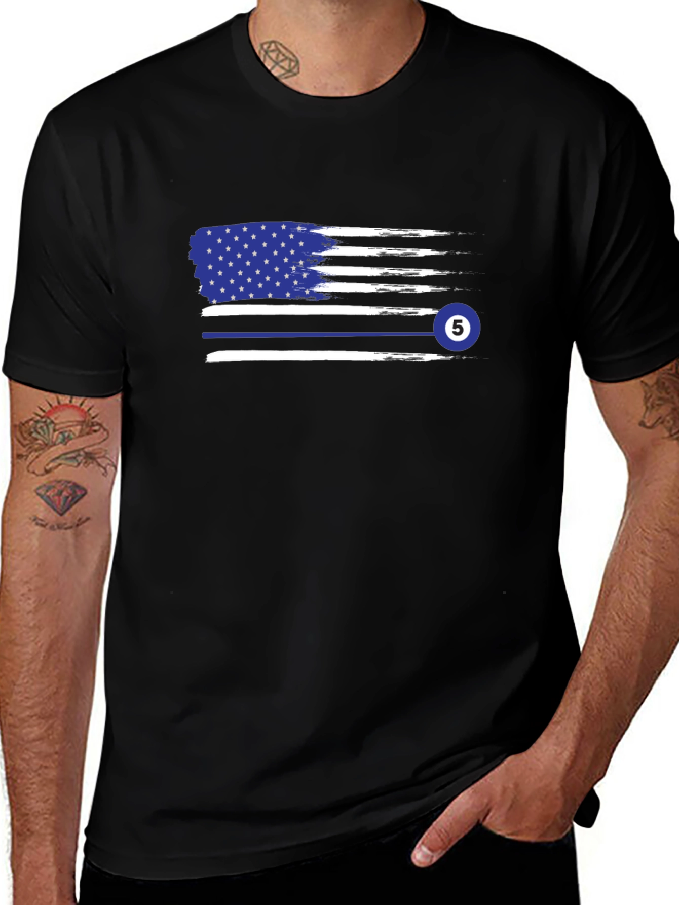 American Flag Billiards T-Shirt