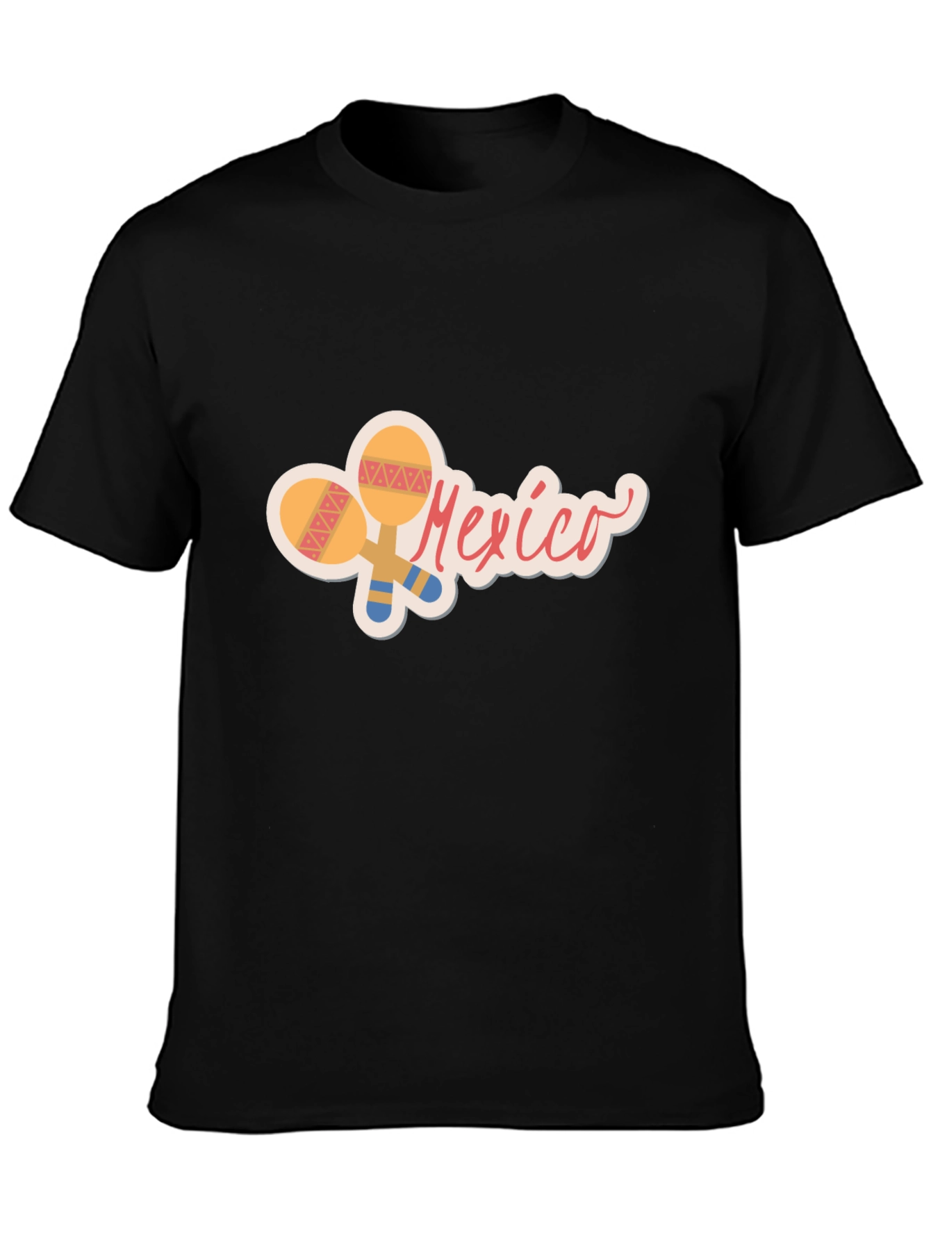 Mexico Maraca Graphic Tee - Black