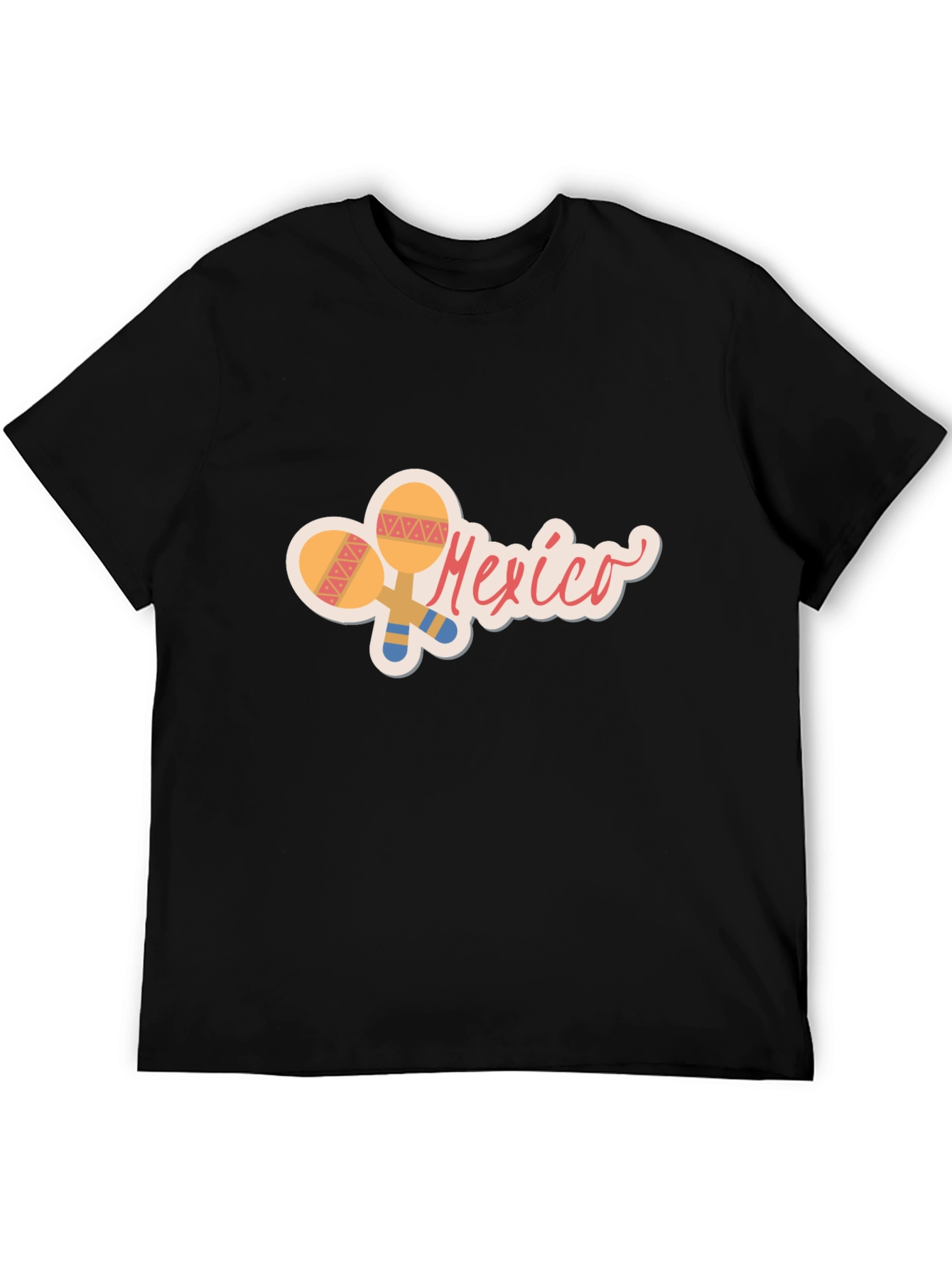 Mexico Maraca Graphic Tee - Black