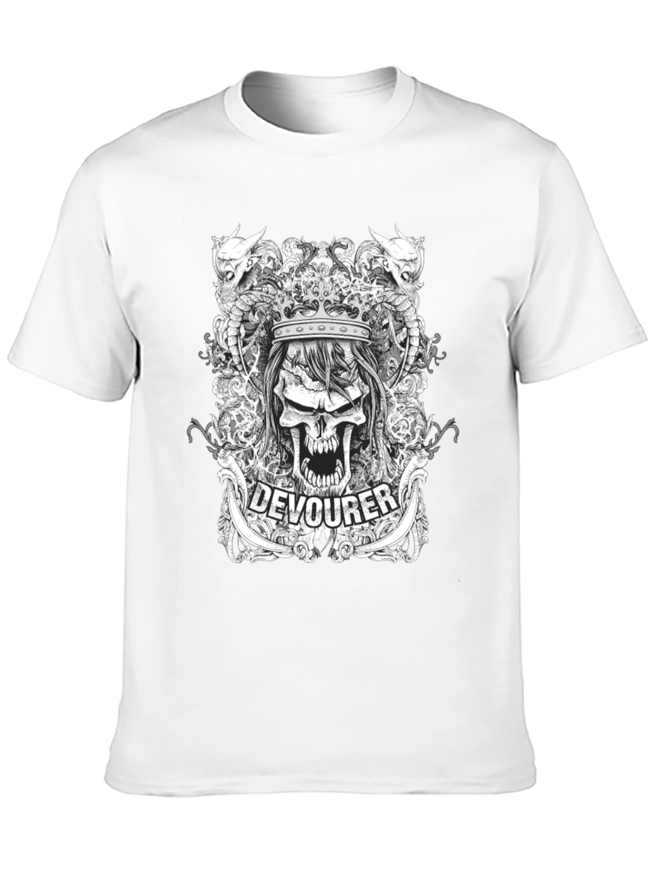 Devourer Graphic Print Black T-Shirt