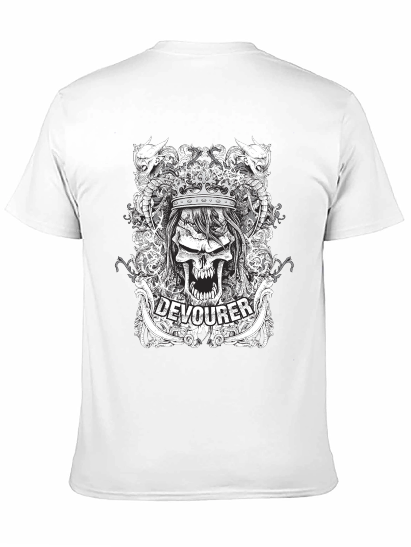 Devourer Graphic Print Black T-Shirt