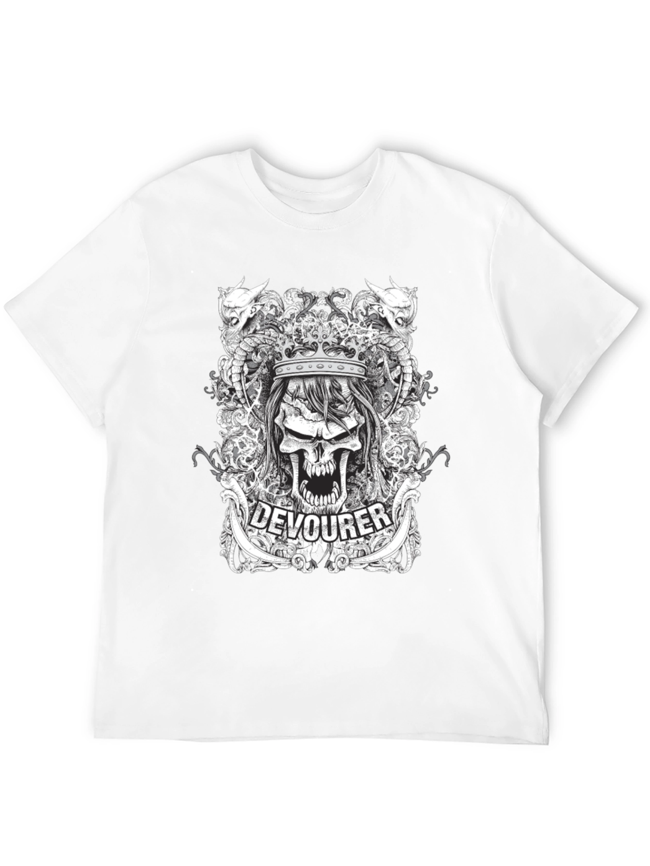 Devourer Graphic Print Black T-Shirt