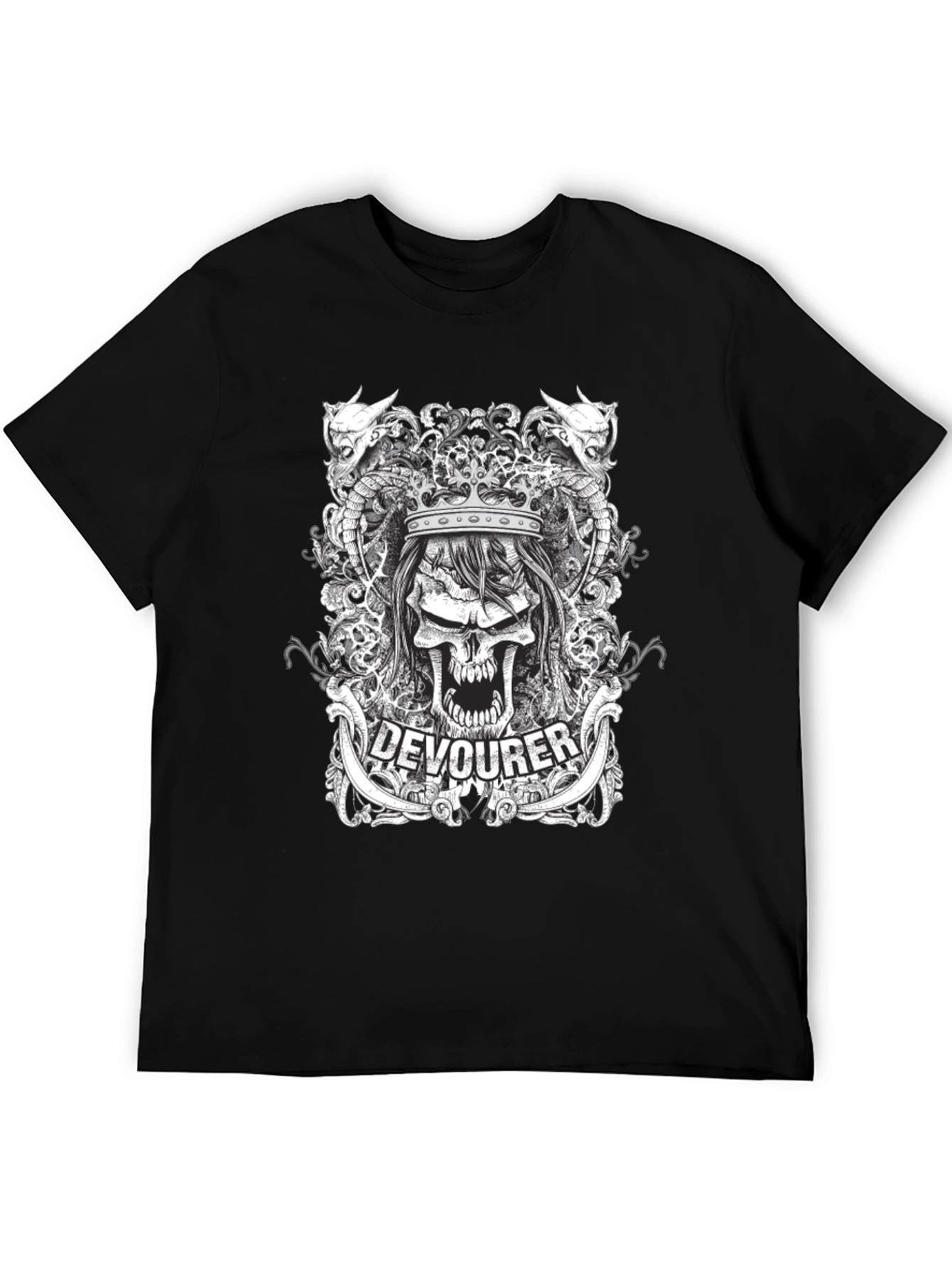 Devourer Graphic Print Black T-Shirt