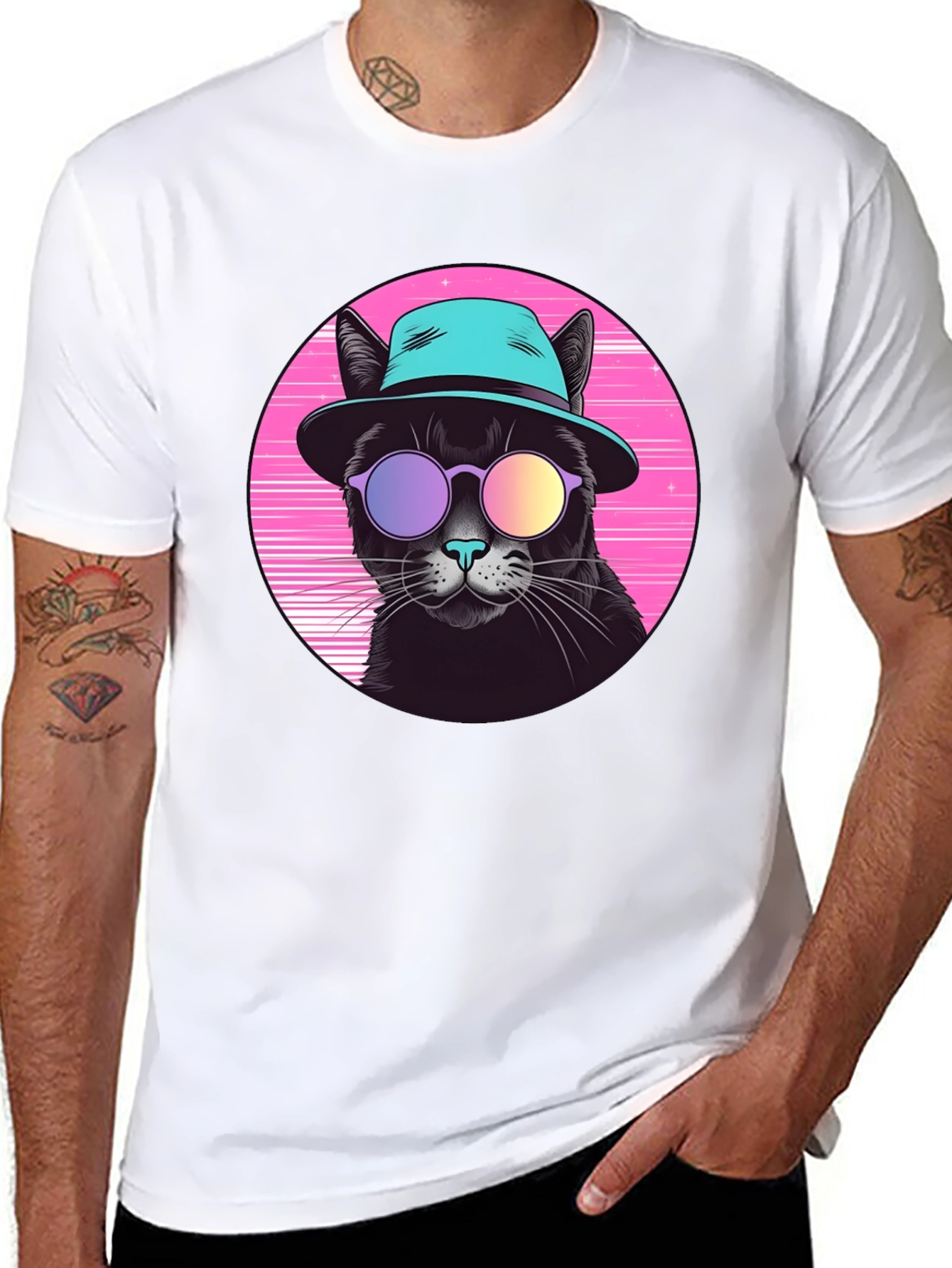 Cool Cat Retro T-Shirt