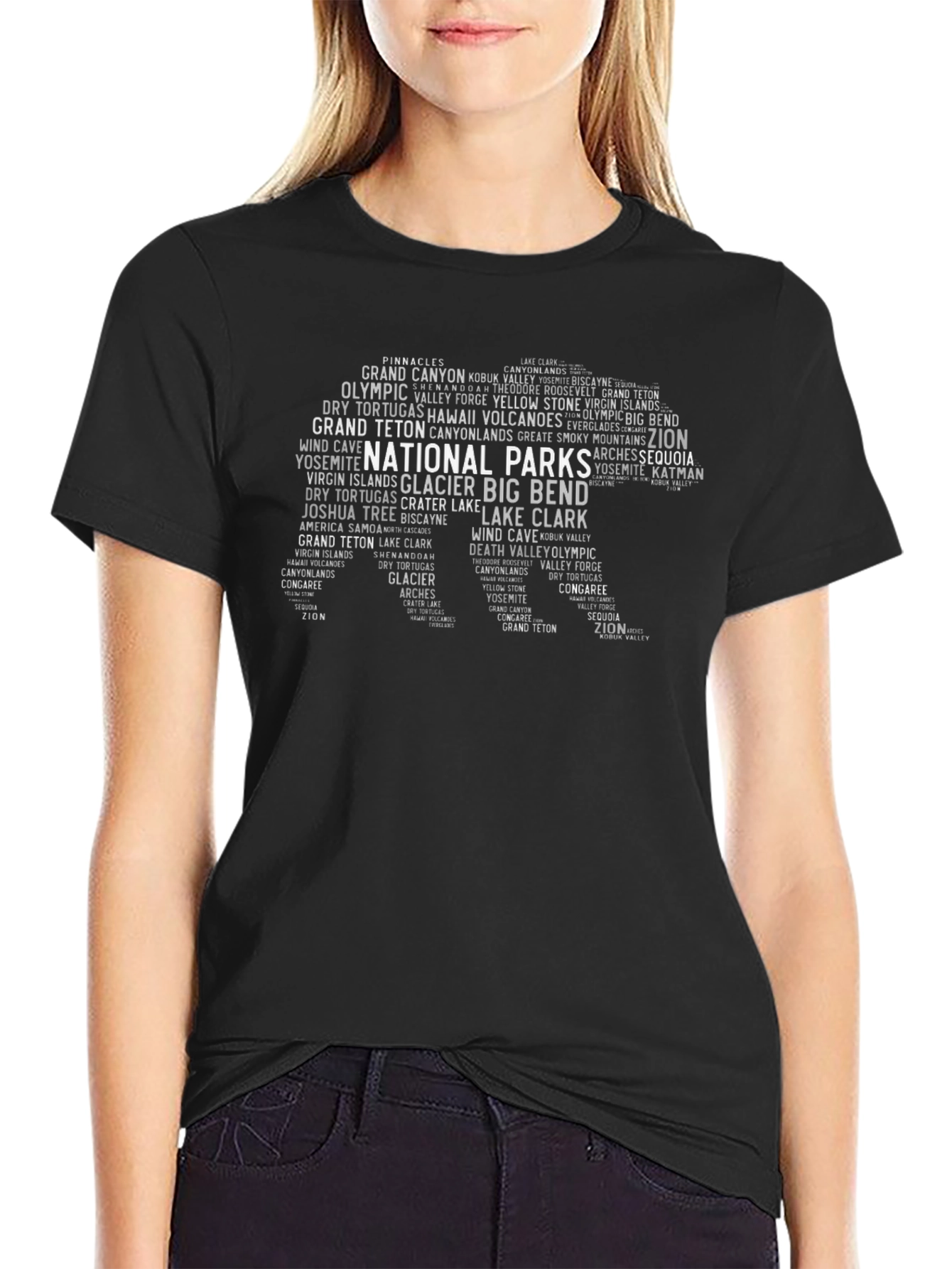 National Parks Word Art T-Shirt