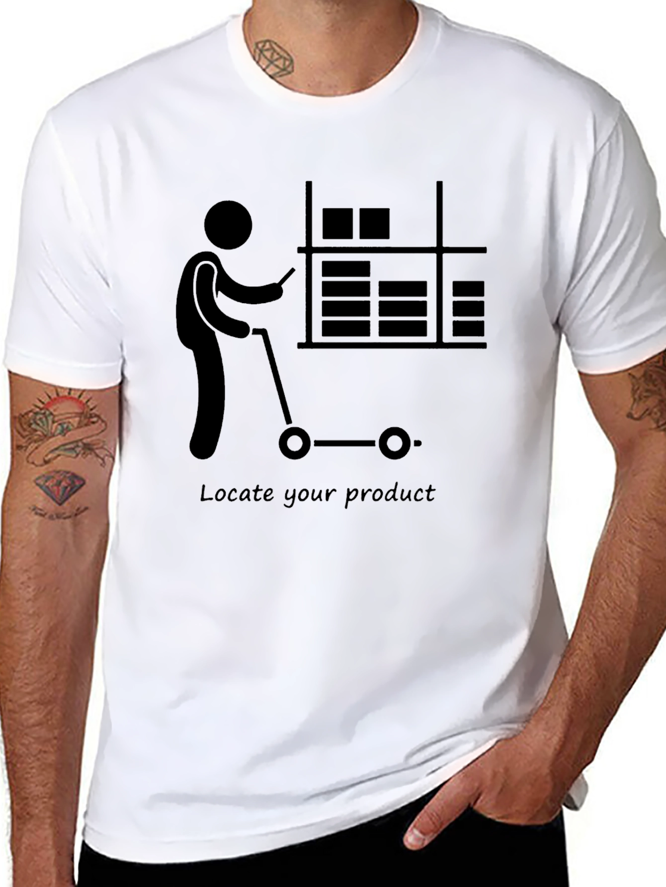 Warehouse Worker T-Shirt - Locate Your Product