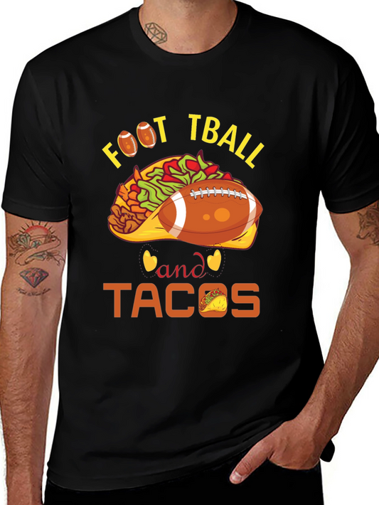 Football and Tacos Graphic Tee