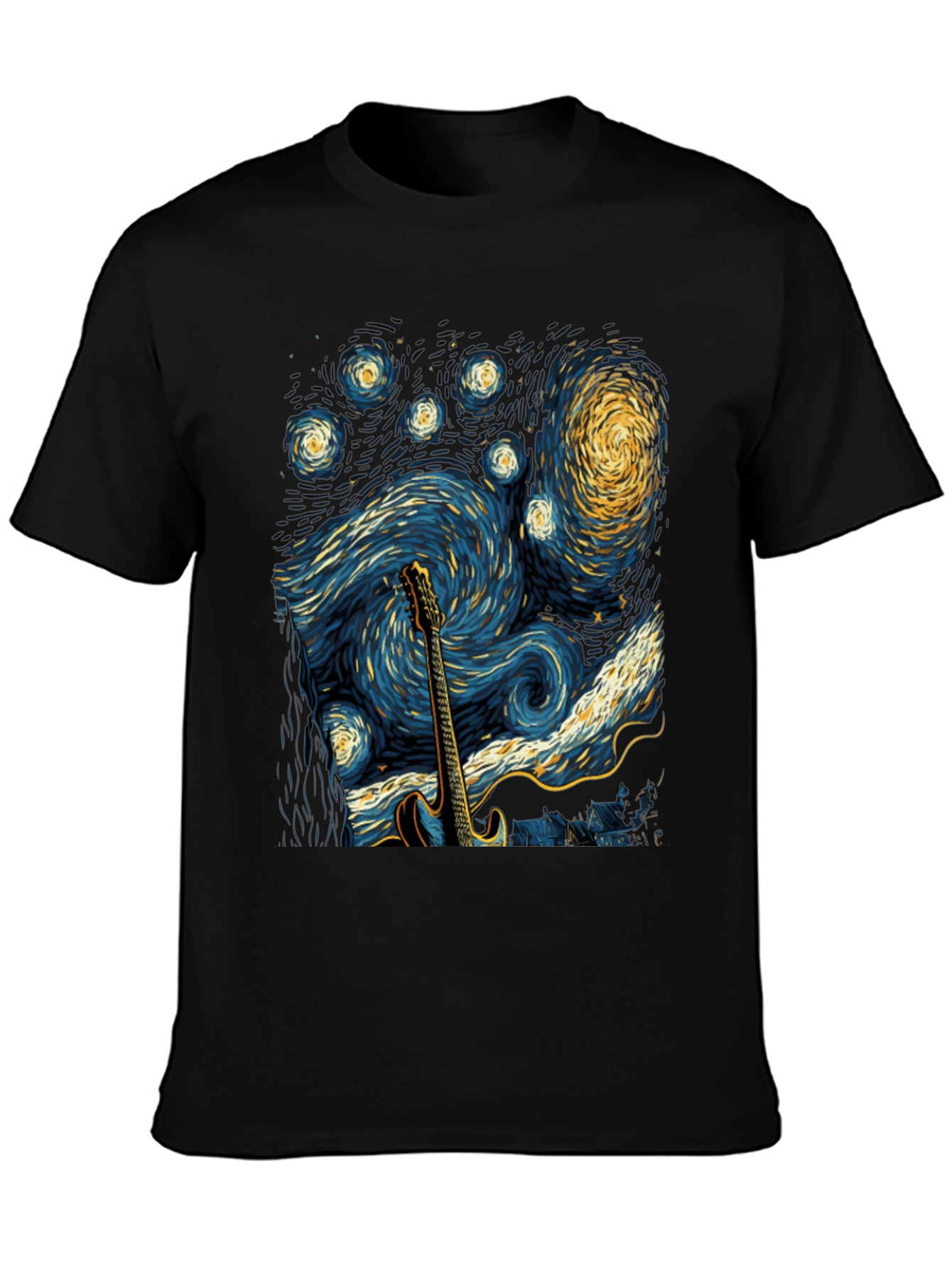 Starry Night Guitar T-Shirt