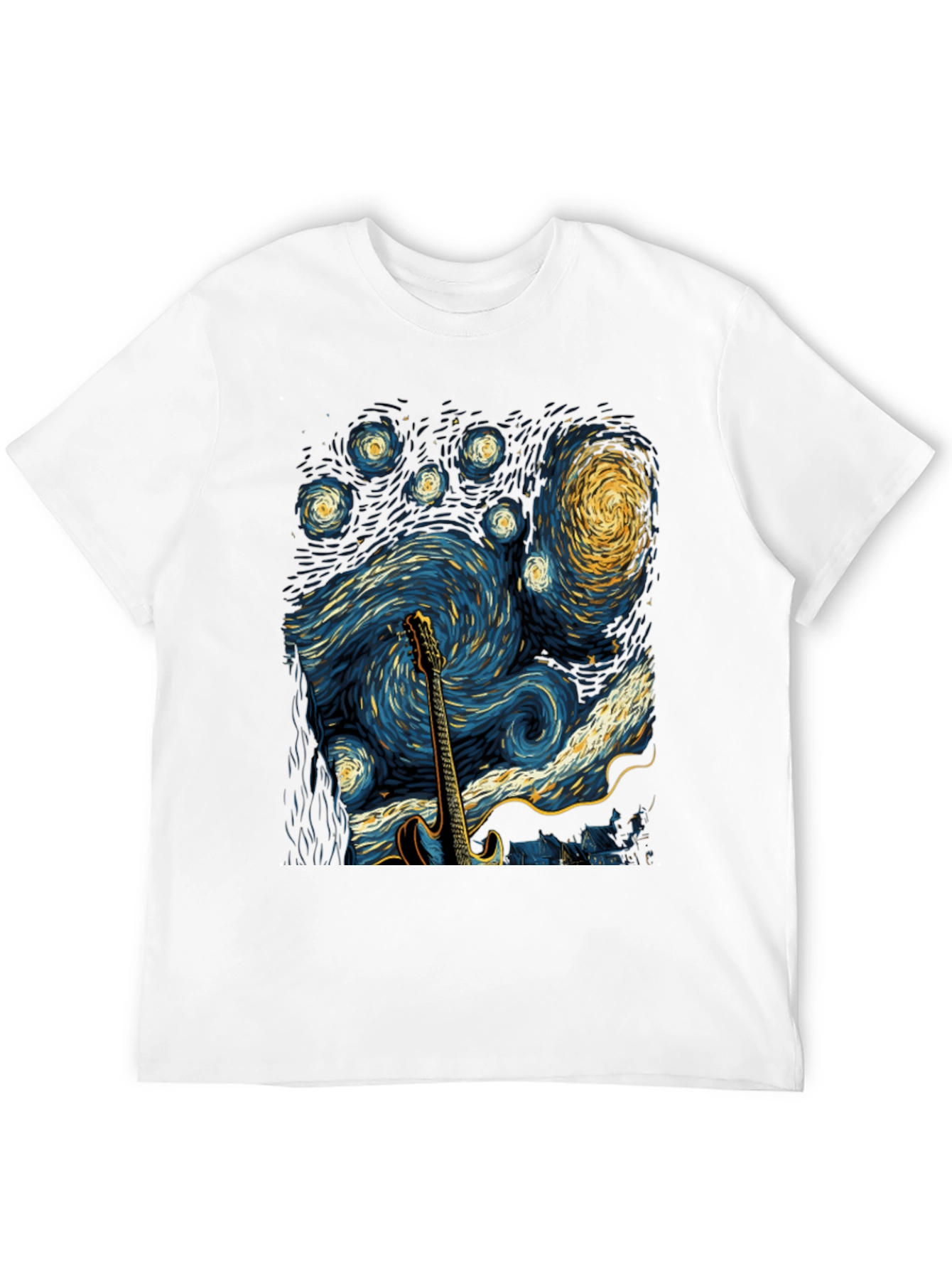 Starry Night Guitar T-Shirt